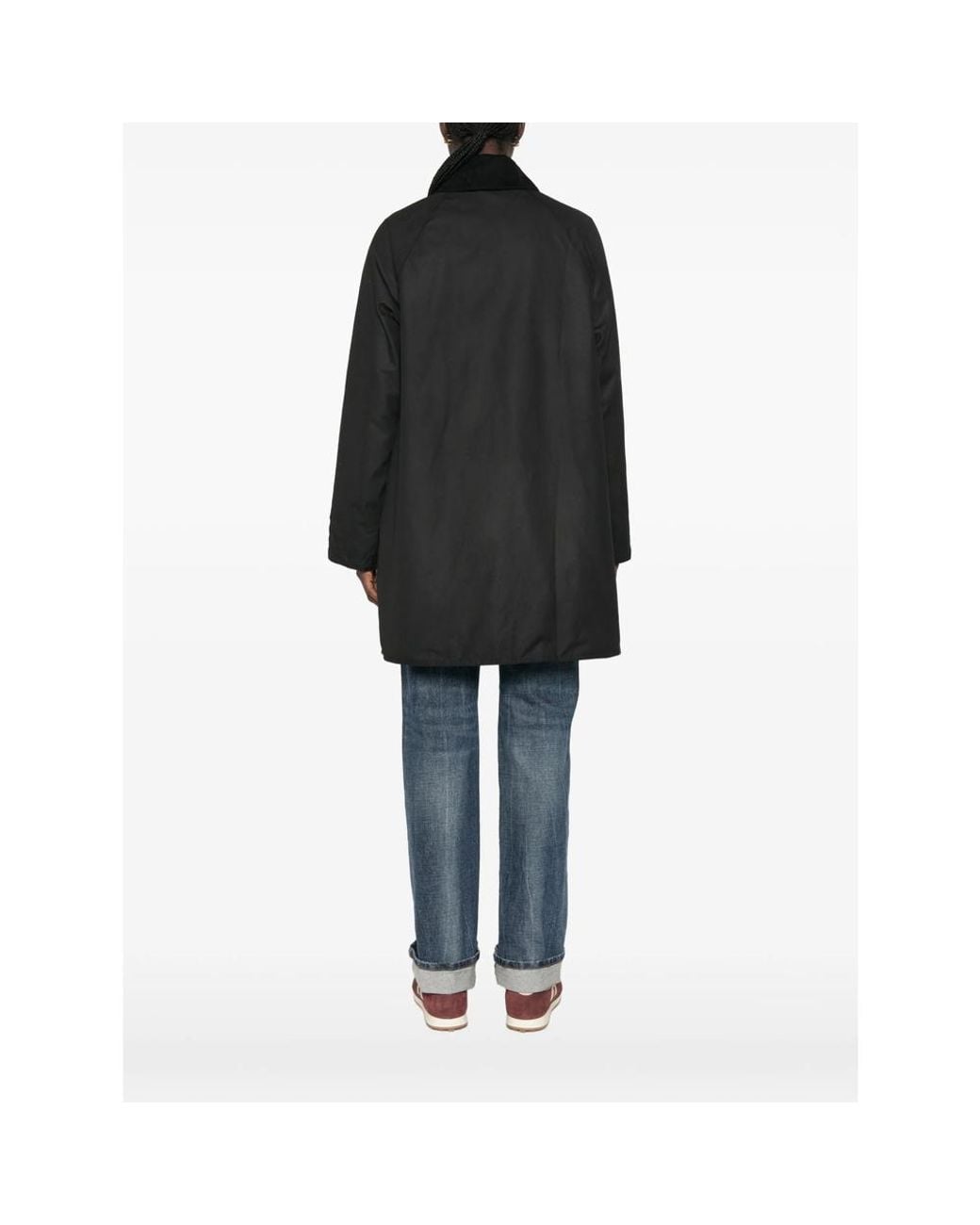 Barbour Black Beaufort Corduroy-Collar Jacket