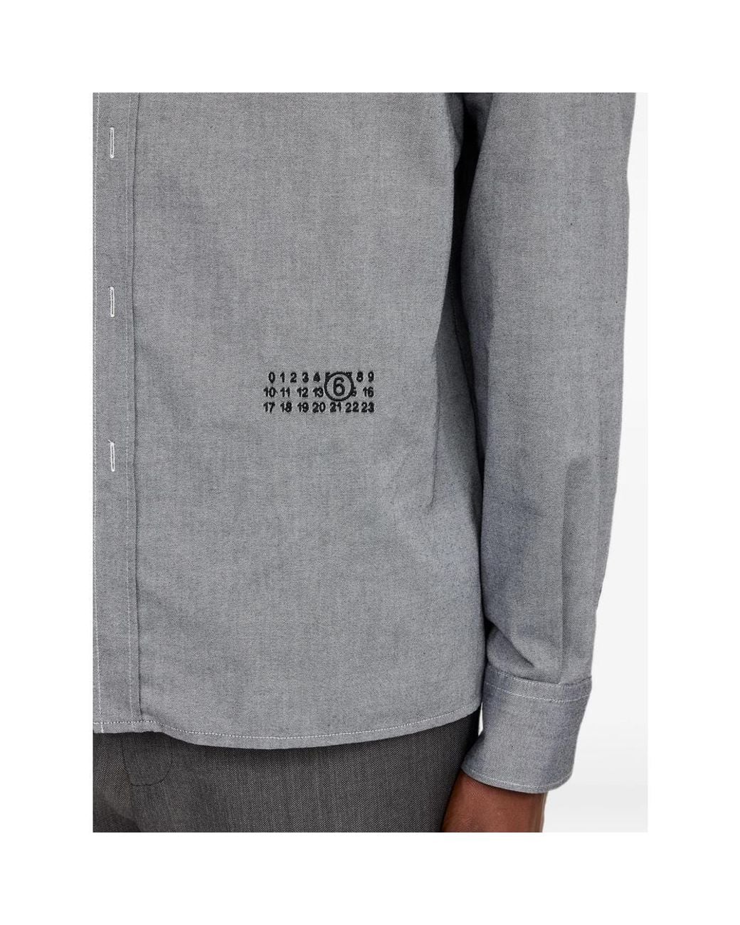 MM6 by Maison Margiela Gray Zip-Up Cotton Jacket for men