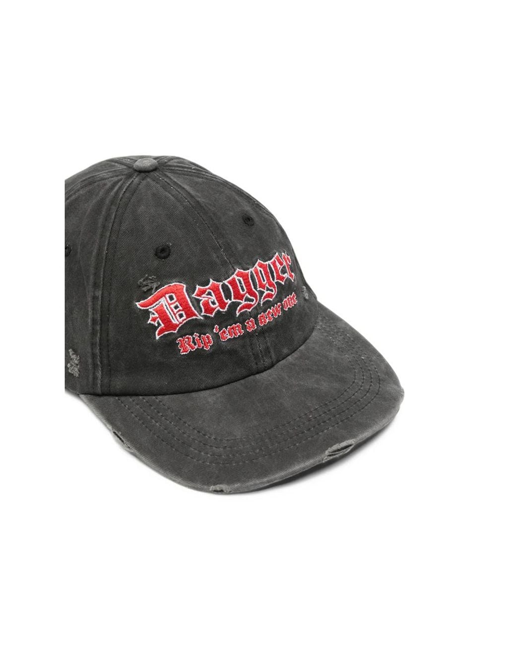 DAGGER Multicolor Distressed Embroidered Baseball Cap for men