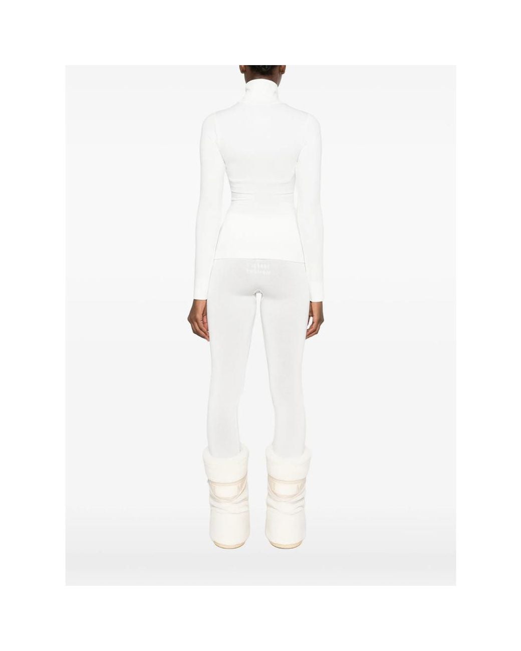 Perfect Moment White Perfect Thermal Rollneck Sweater
