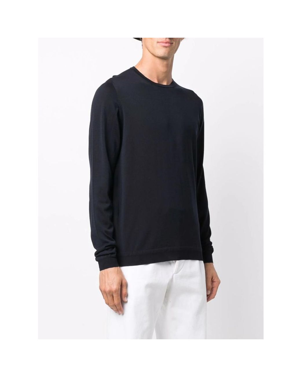 GOES BOTANICAL Blue Crew-Neck Knit Jumper for men