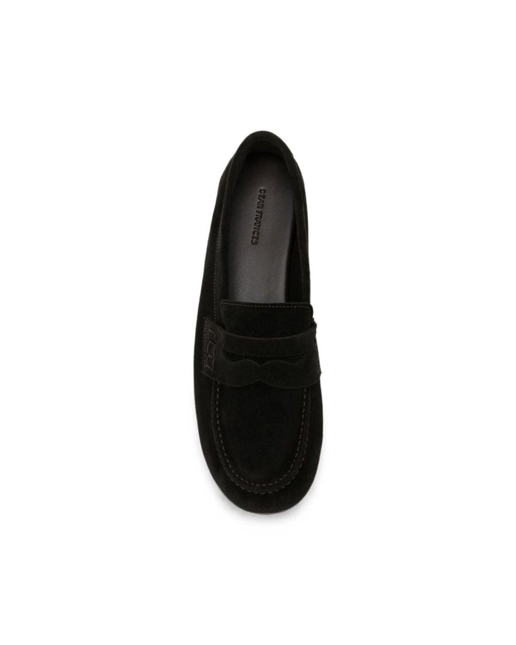 Dear Frances Black Balla Suede Loafers