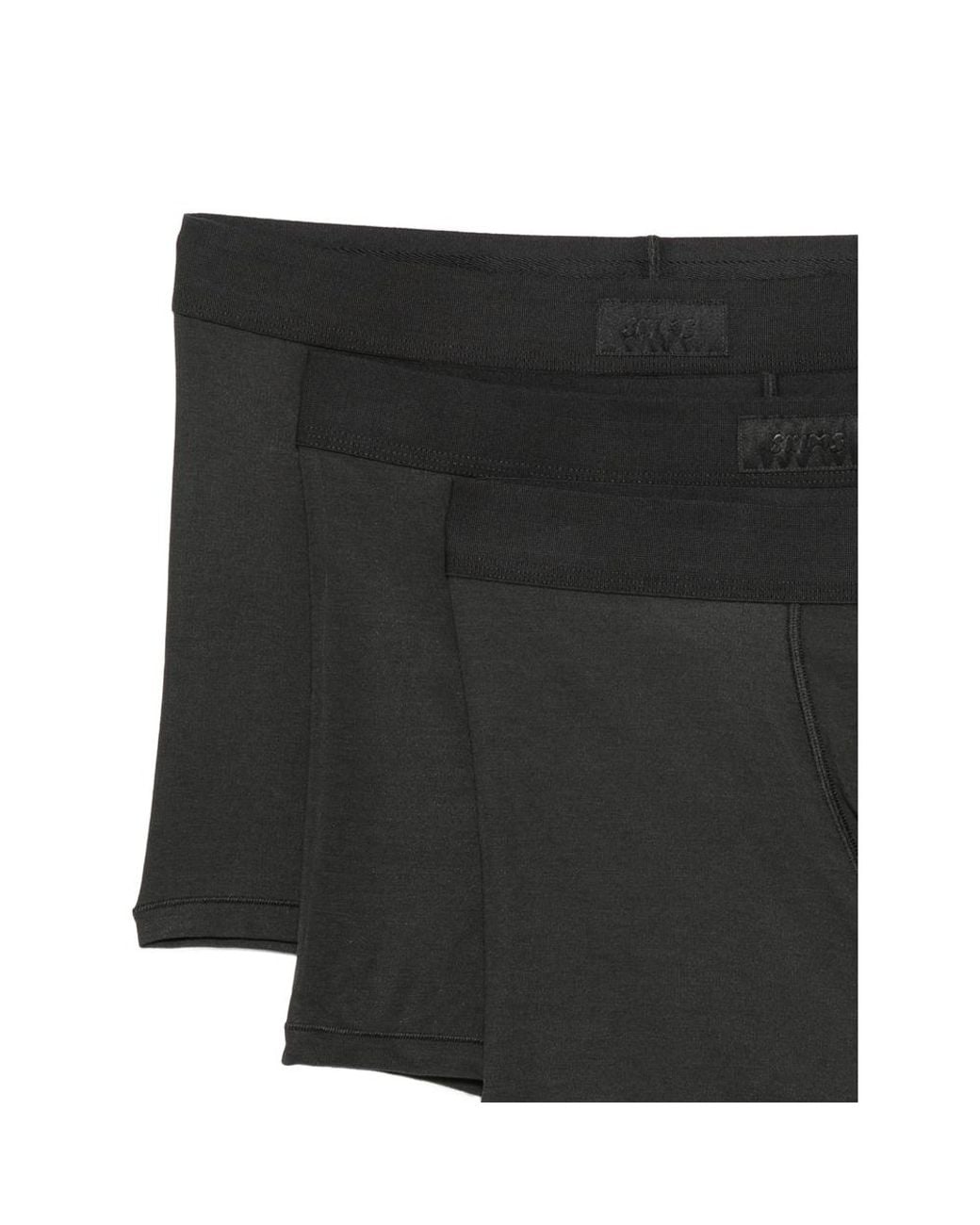Skims Black Logo-Patch Boxers (Pack Of Three) for men