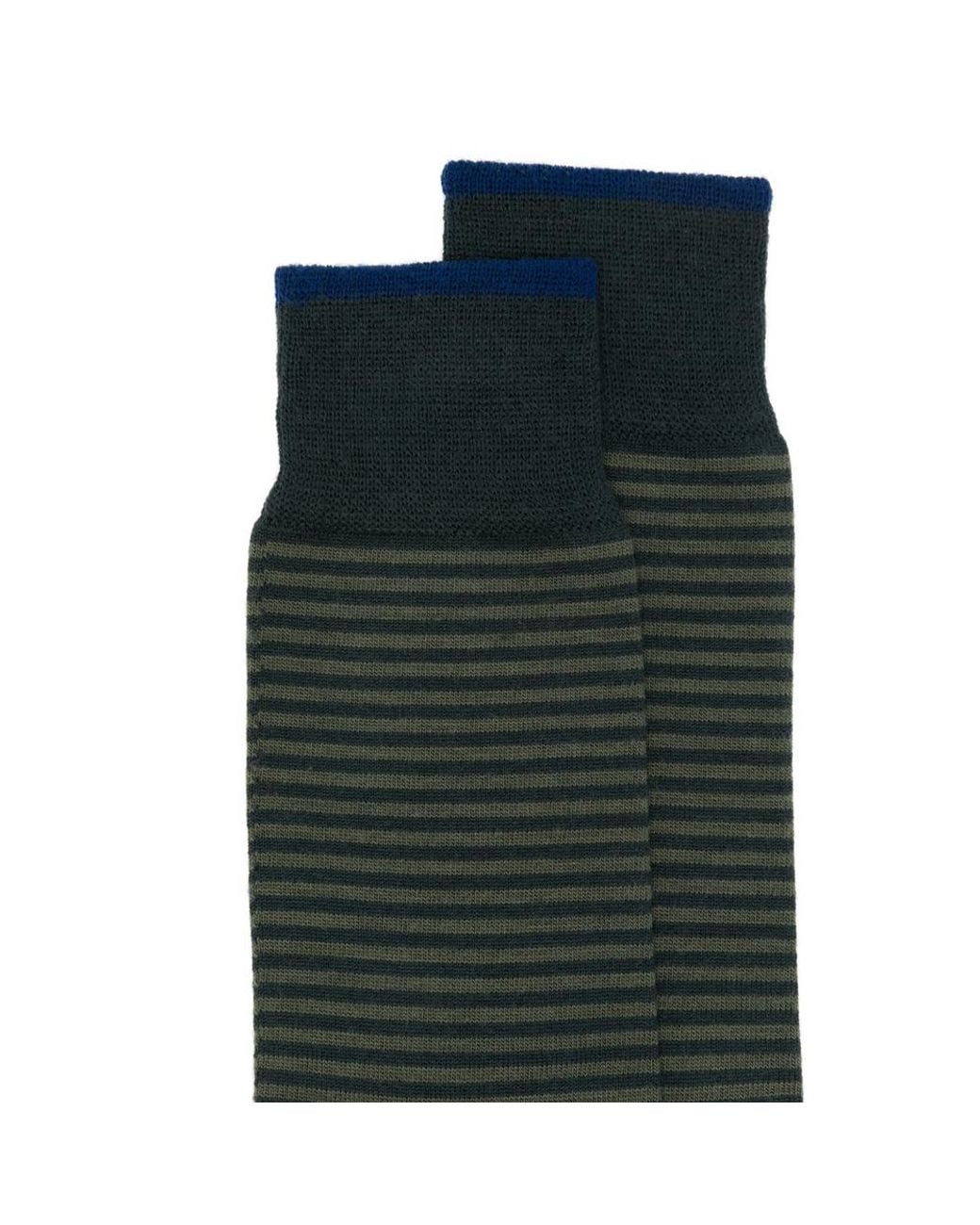 ANT45 Gray Thin Short Horizontal-Stripe Socks for men