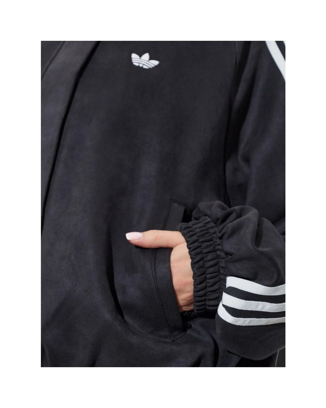 Adidas Blue Adilenium Season 6 Faux Suede Track Top