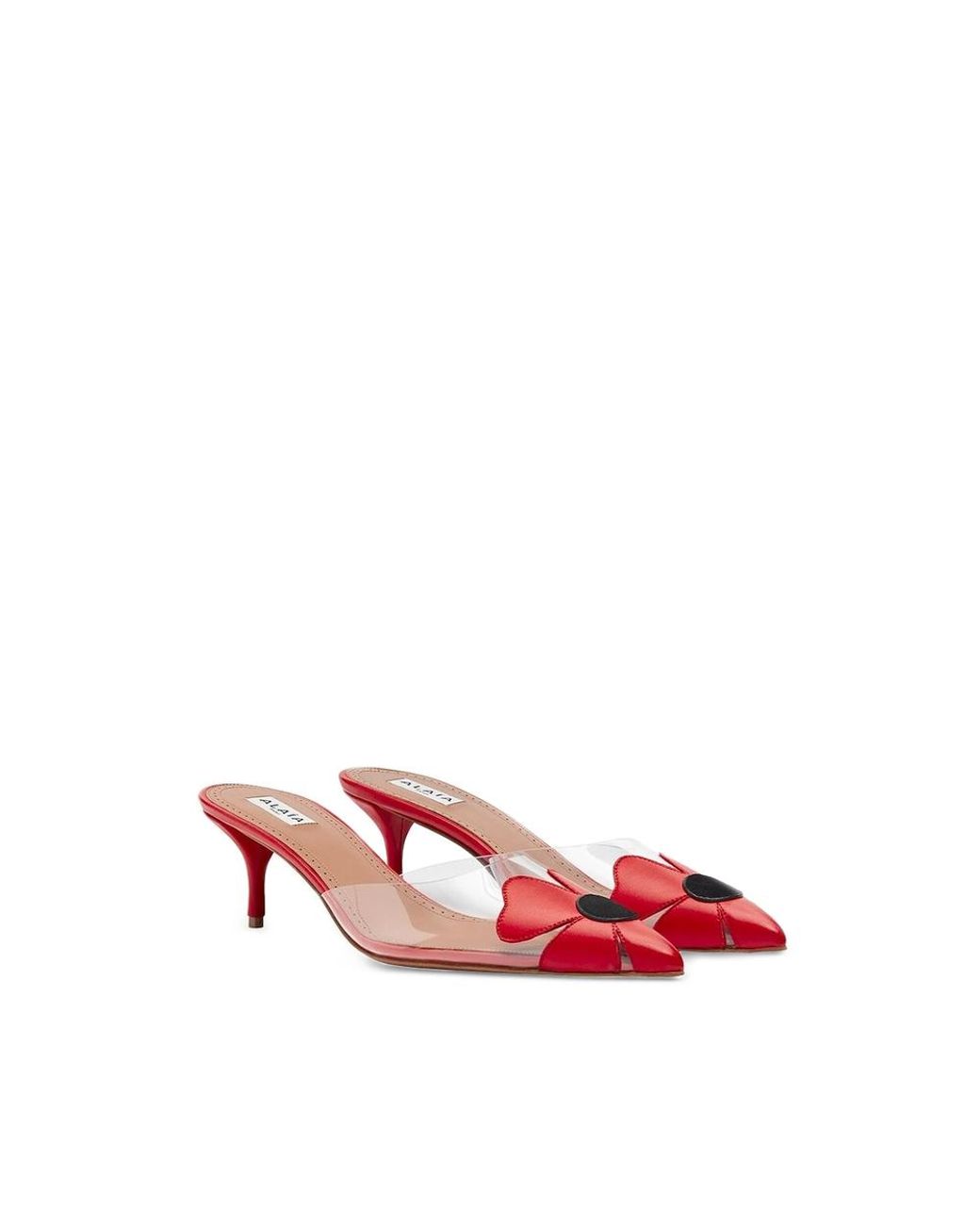 Alaïa Pink Bloom Mules
