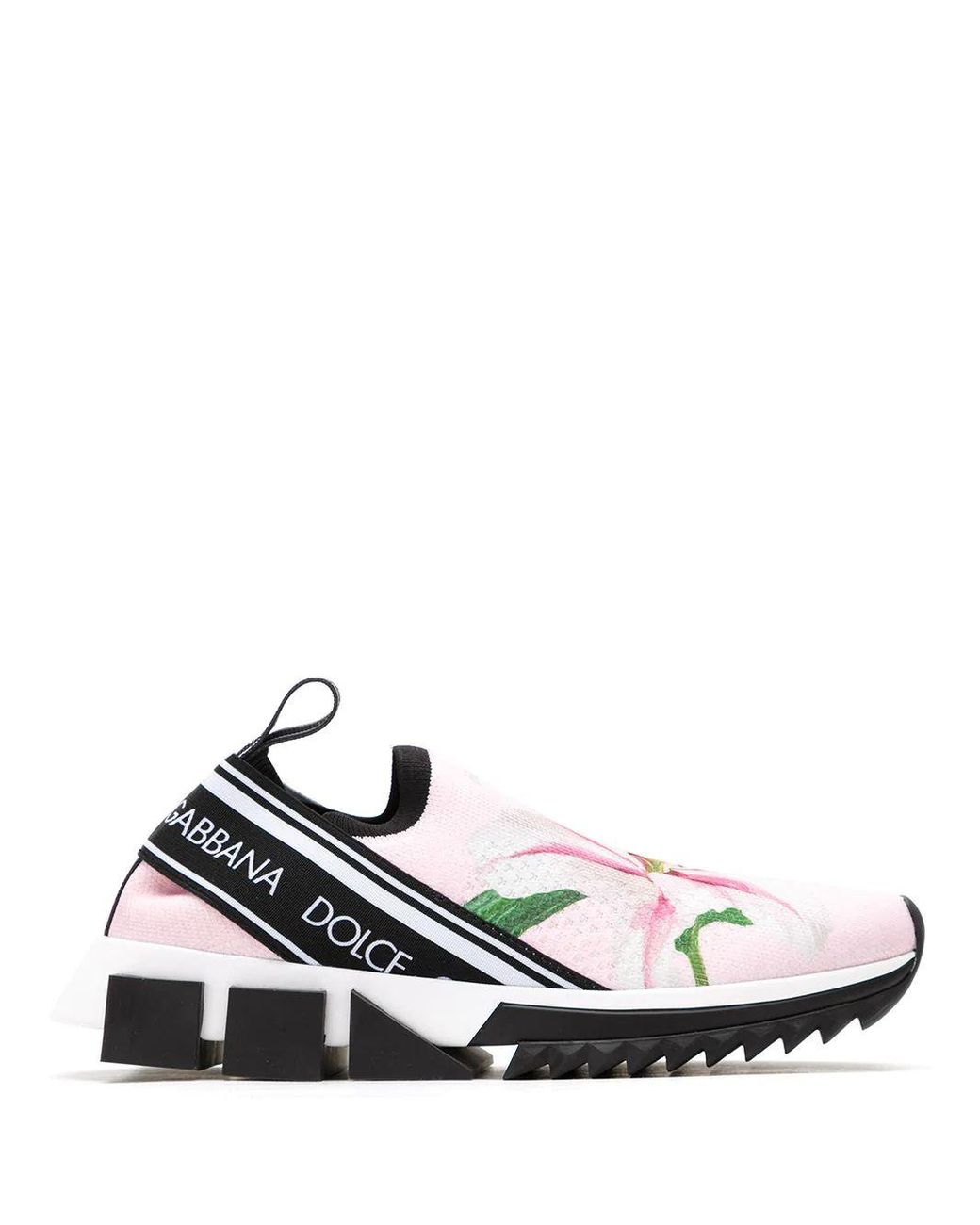dolce and gabbana flower sneakers