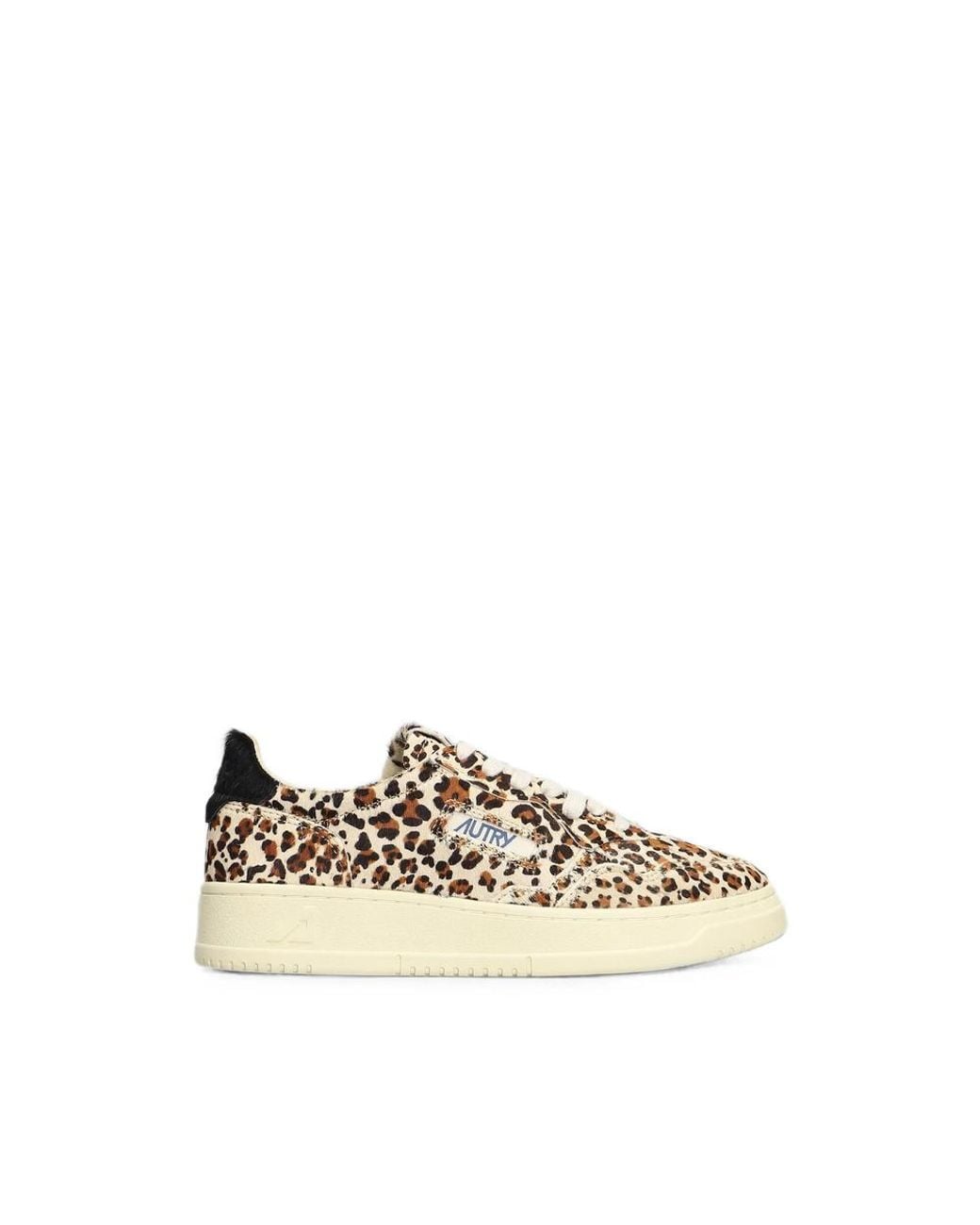 Autry Natural Aulw-Ja04 Medalist Leopard-Print Sneakers