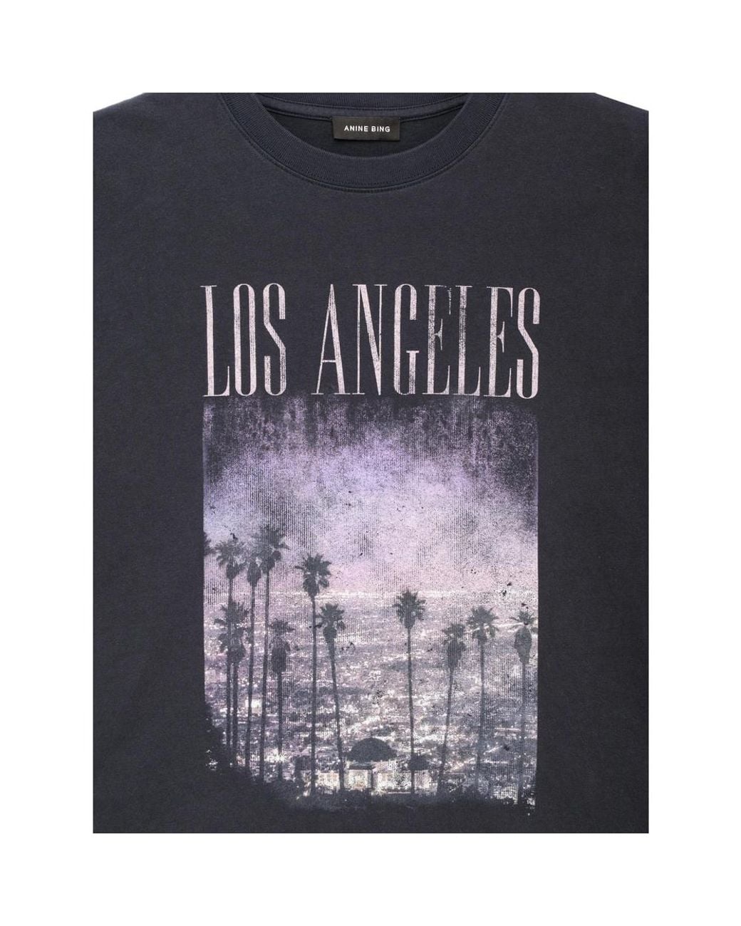 Anine Bing Blue Cade Tee Los Angeles