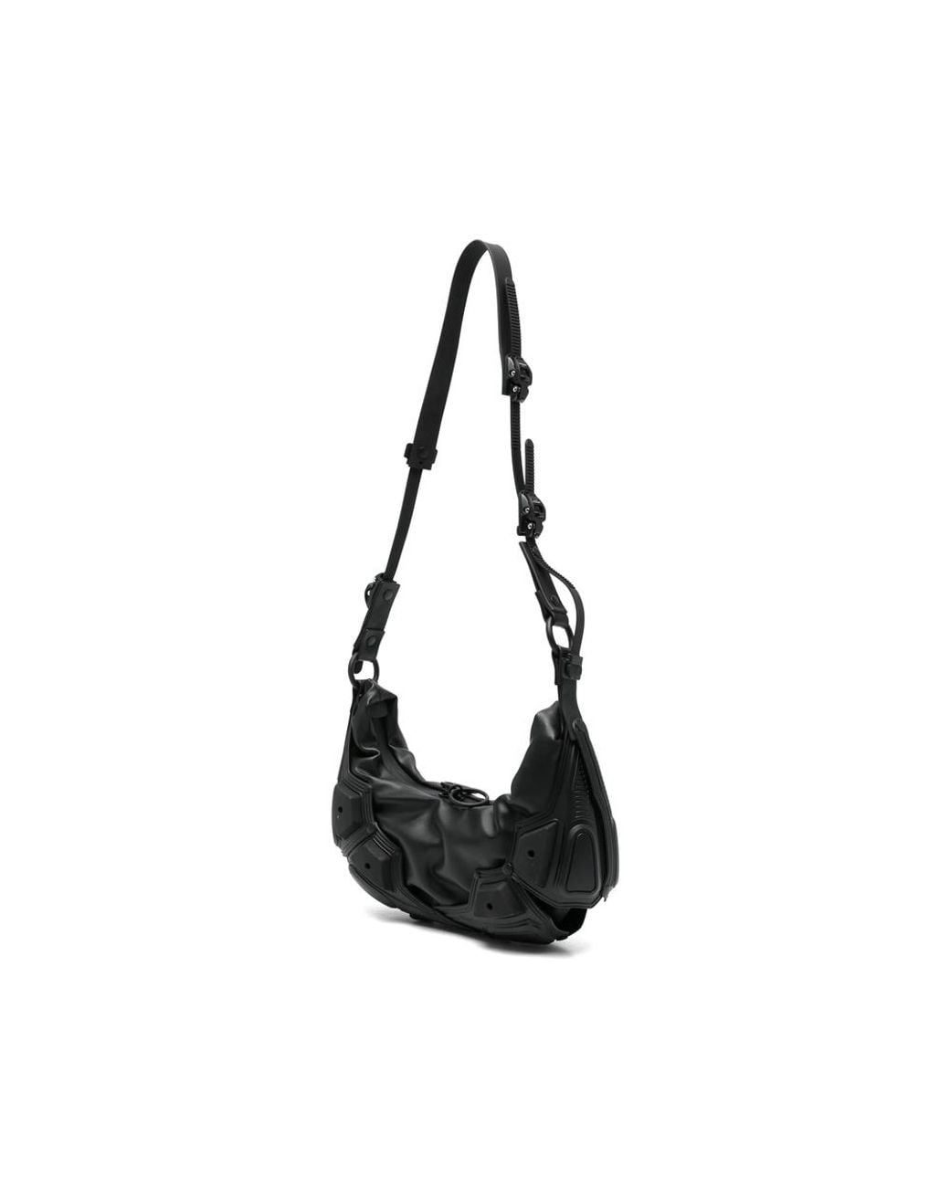 Innerraum Black Small Object 02 Panelled Shoulder Bag for men