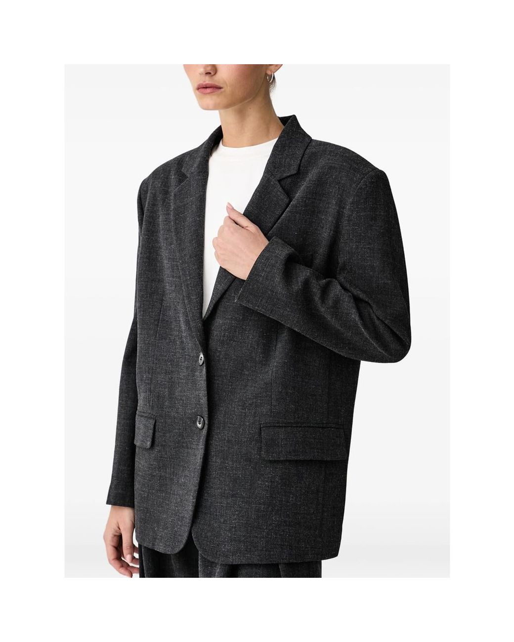 ELEH Black Marella Single-Breasted Blazer