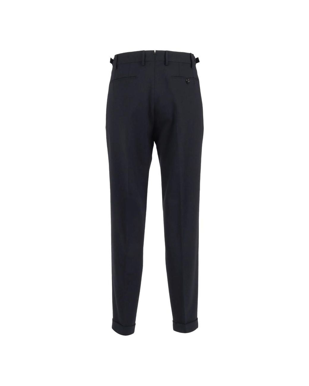 Berwich Blue Pleated-Front Trousers for men