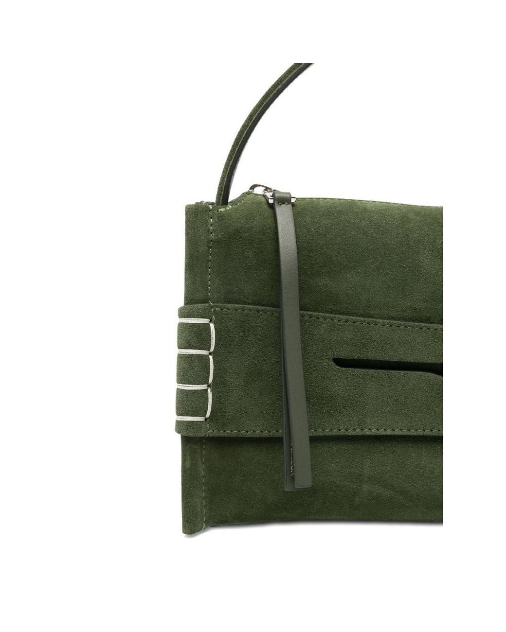 J.W. Anderson Green Loafer Top Handle Satchel