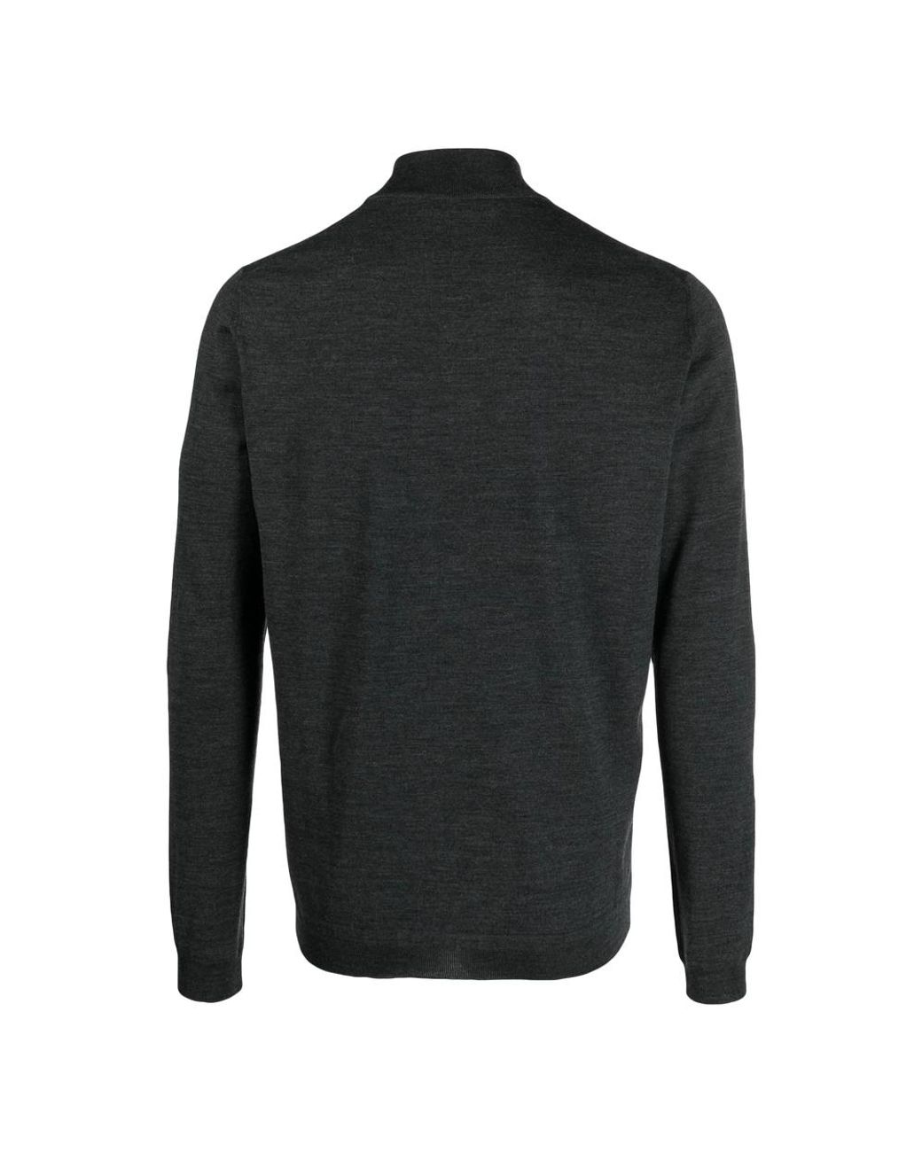GOES BOTANICAL Black Roll-Neck Knit Jumper for men