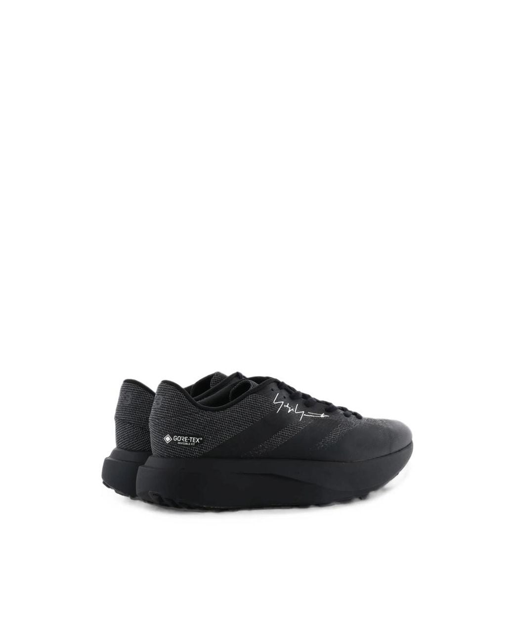 Y-3 Black Evo Sl Logo-Print Sneakers for men