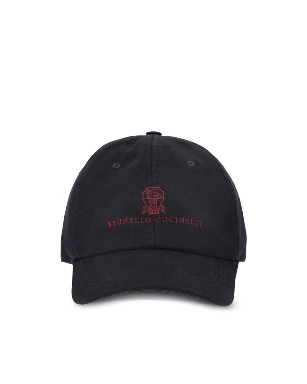 Brunello Cucinelli Blue Logo-Embroidered Baseball Cap for men