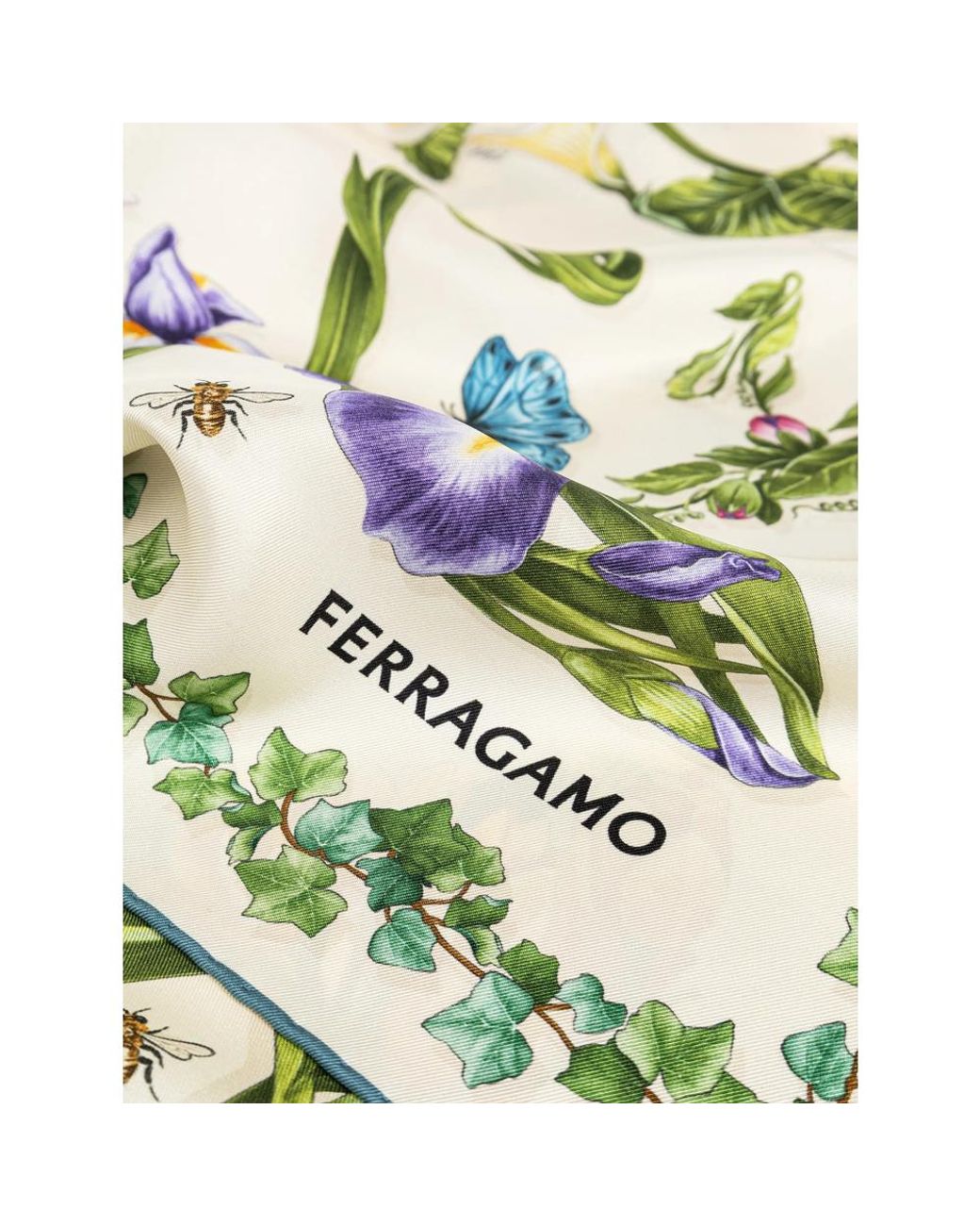 Ferragamo Green Neutrals Scarves