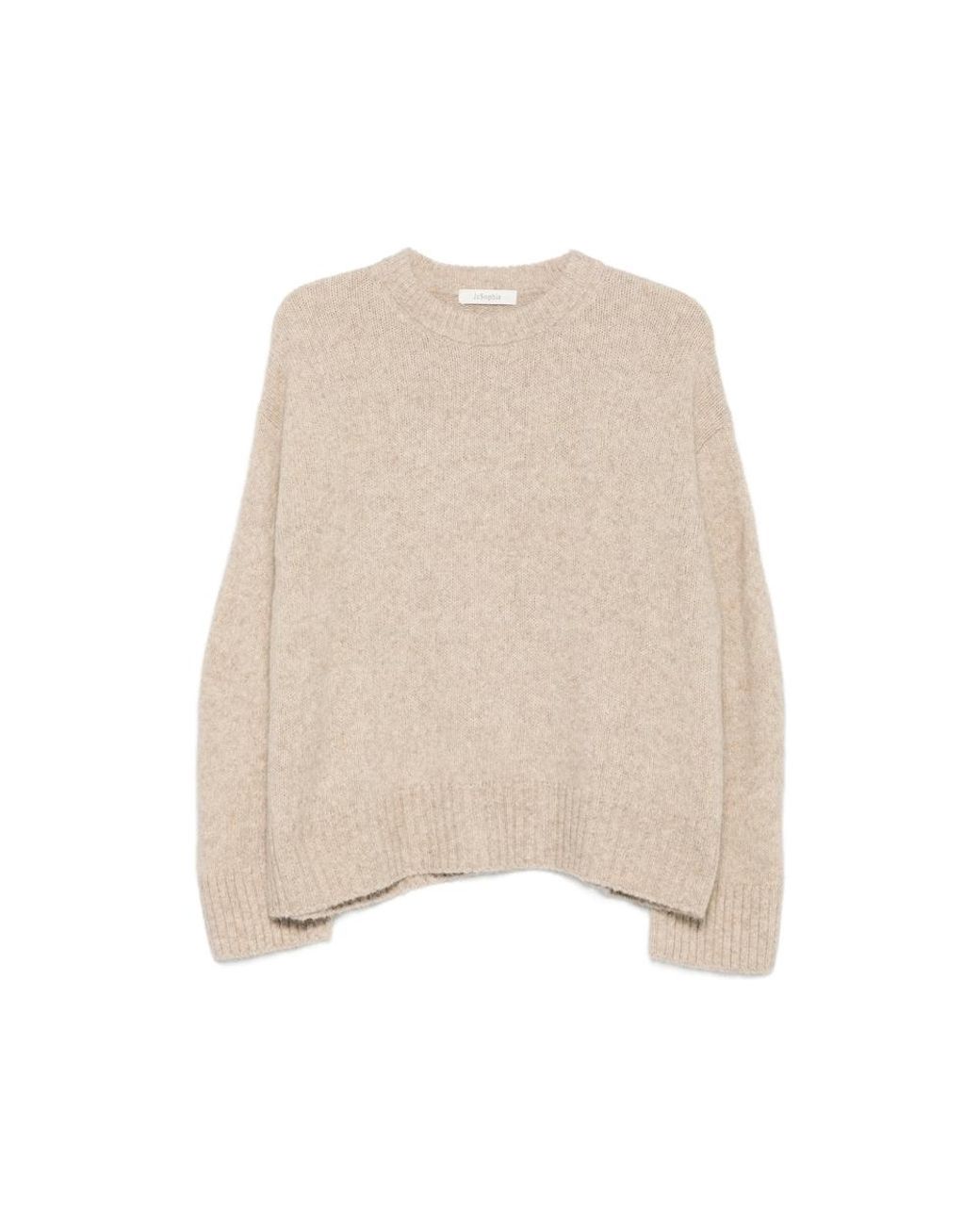 JC Sophie Natural Perfect Crew-Neck Knitted Sweater