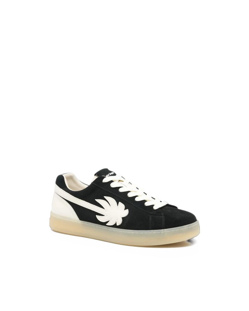 Palm Angels Black Palm-Tree-Patch Sneakers for men