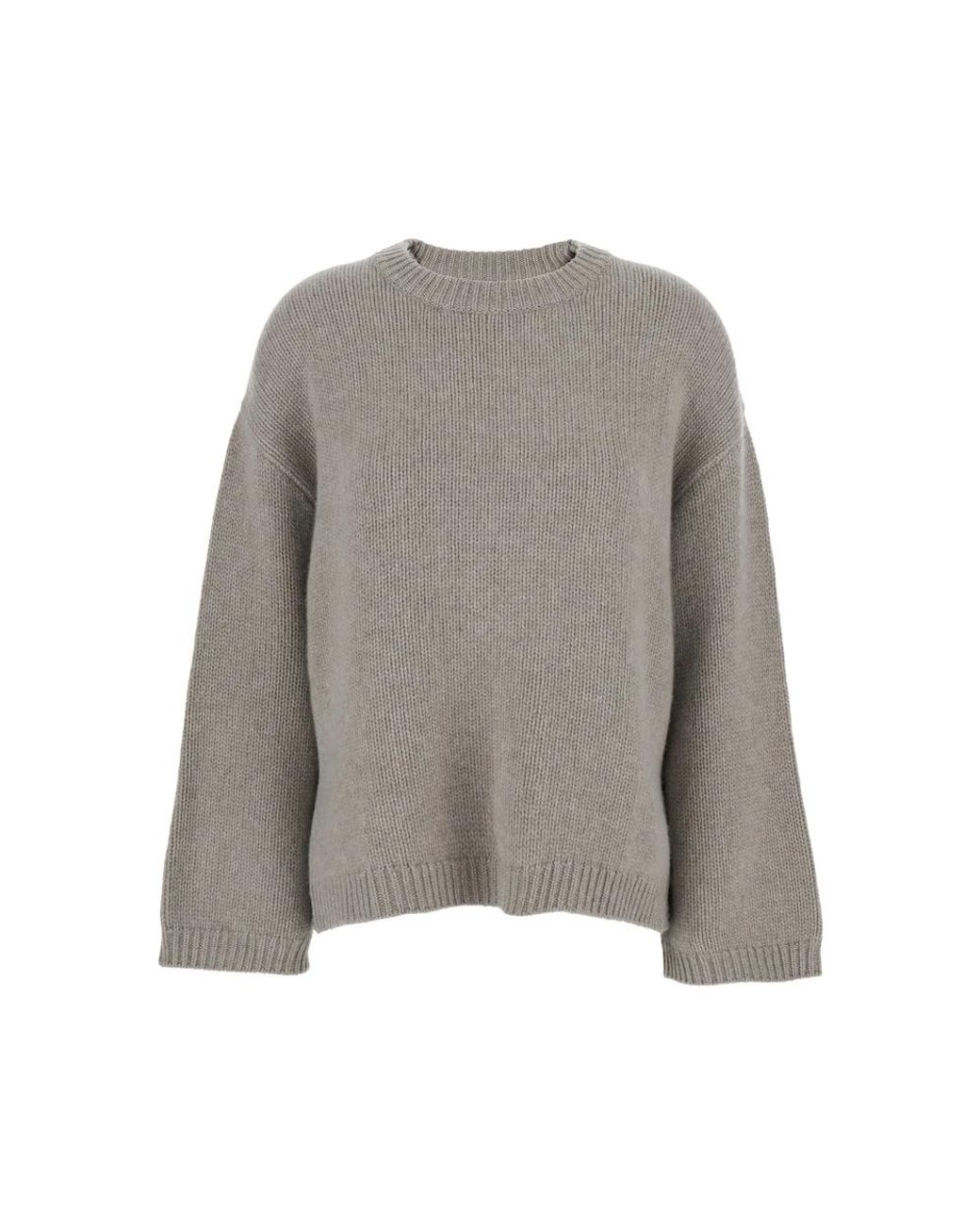 Soft Goat Gray Chunky Crewneck