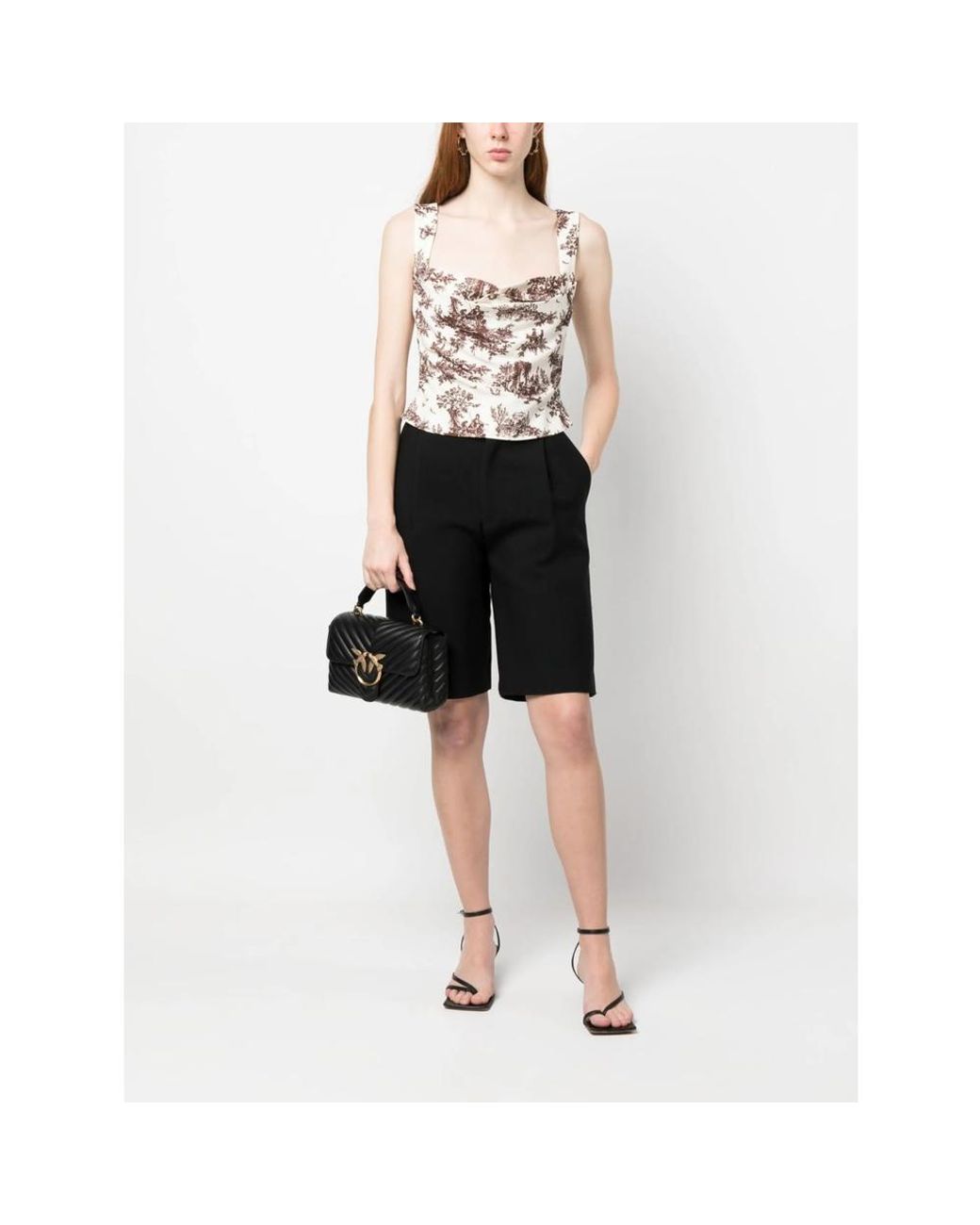 Pinko Black "mini Lady Love Puff" Handbag