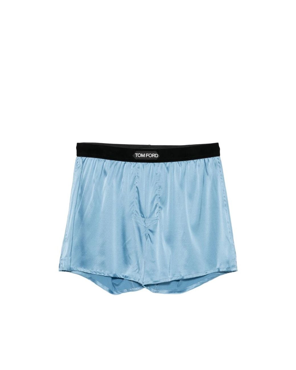 Tom Ford Blue Logo-Patch Boxer Shorts for men