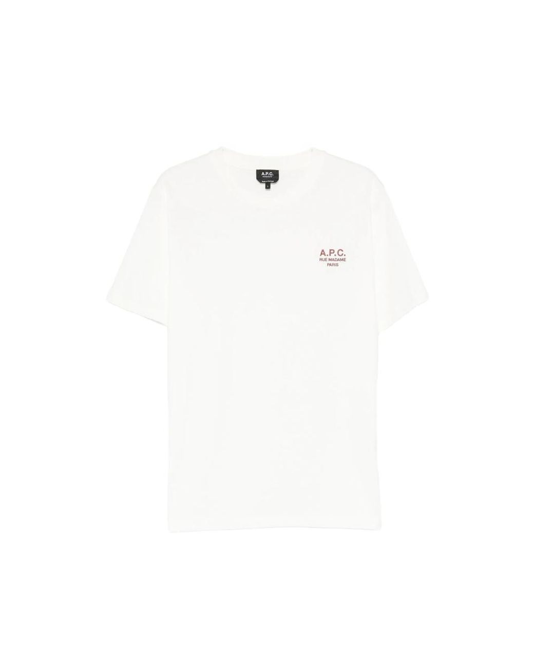 A.P.C. White Neutrals T-Shirts & Vests for men