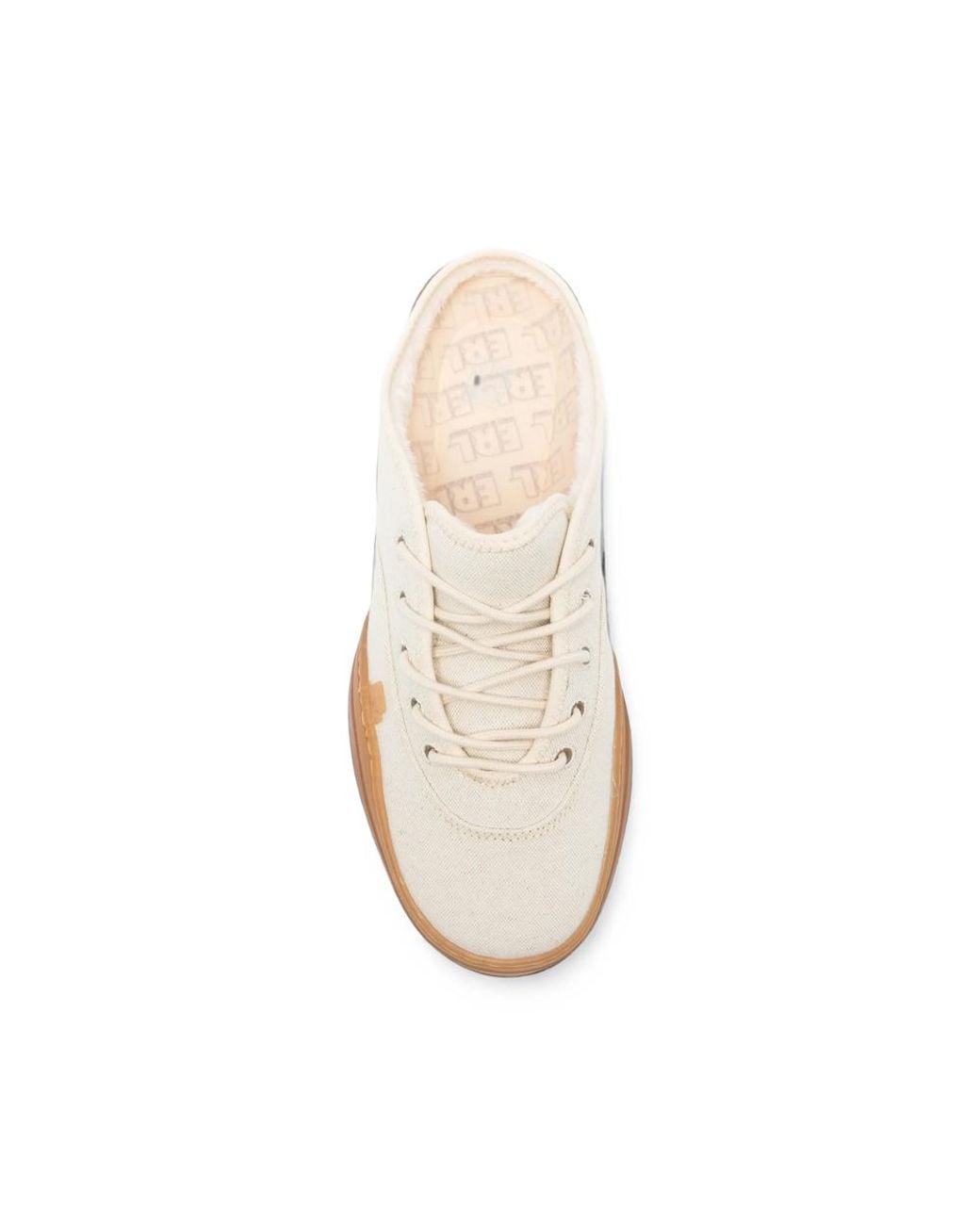 ERL Natural Lace-Up Slip-On Sneakers for men