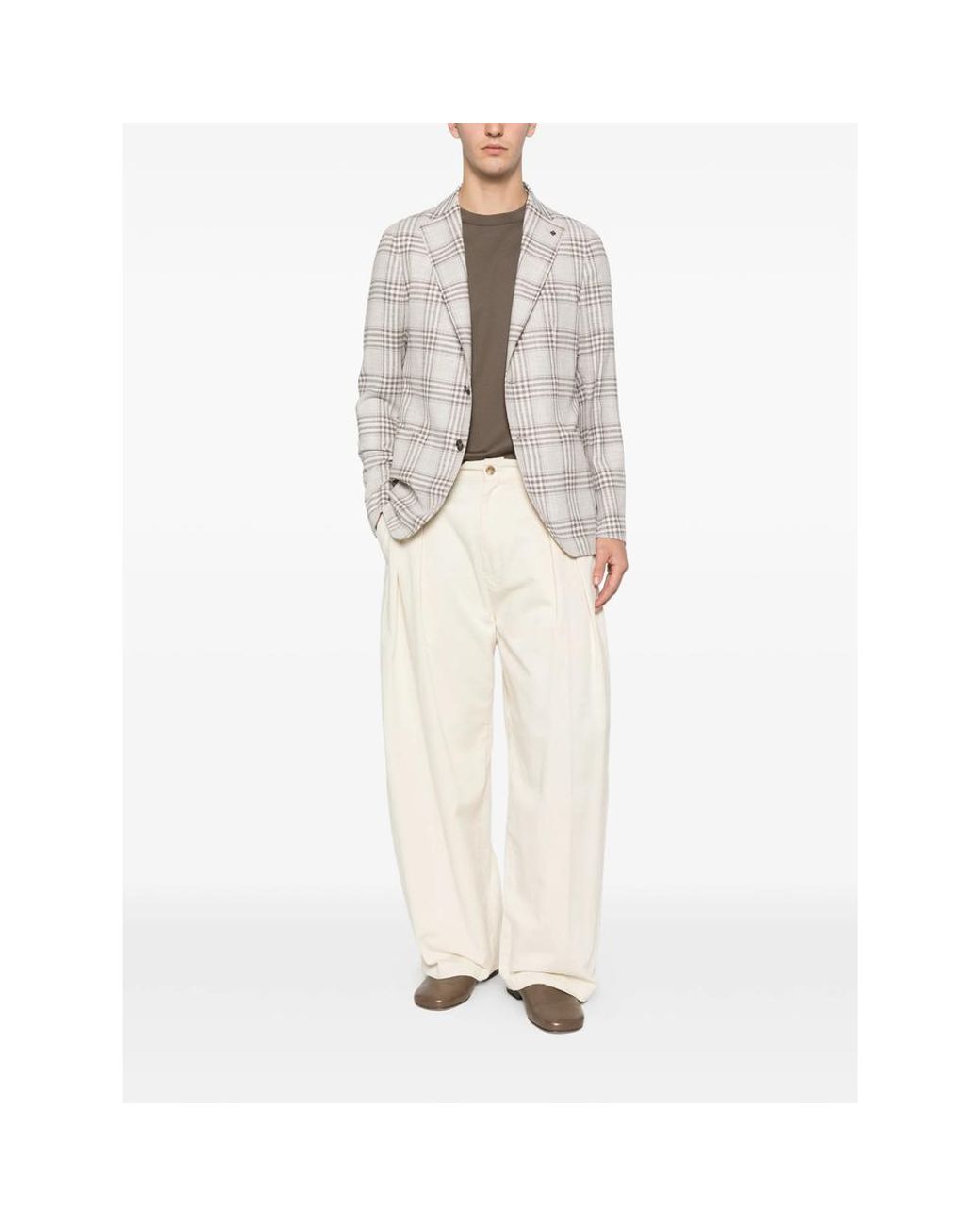 Tagliatore White Jackets Neutral, Brown