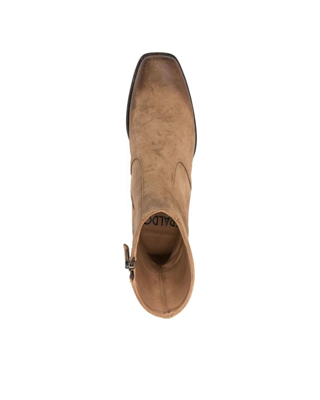 Eraldo Brown 45Mm Zip-Detail Suede Boots