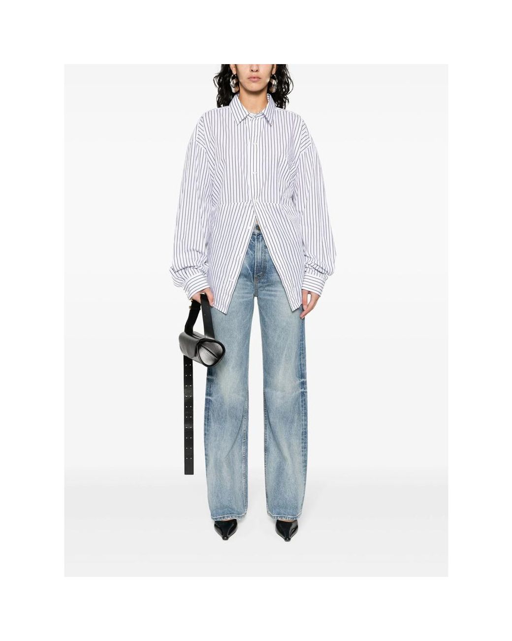 Nili Lotan Blue Mitchell Straight-Leg Jeans