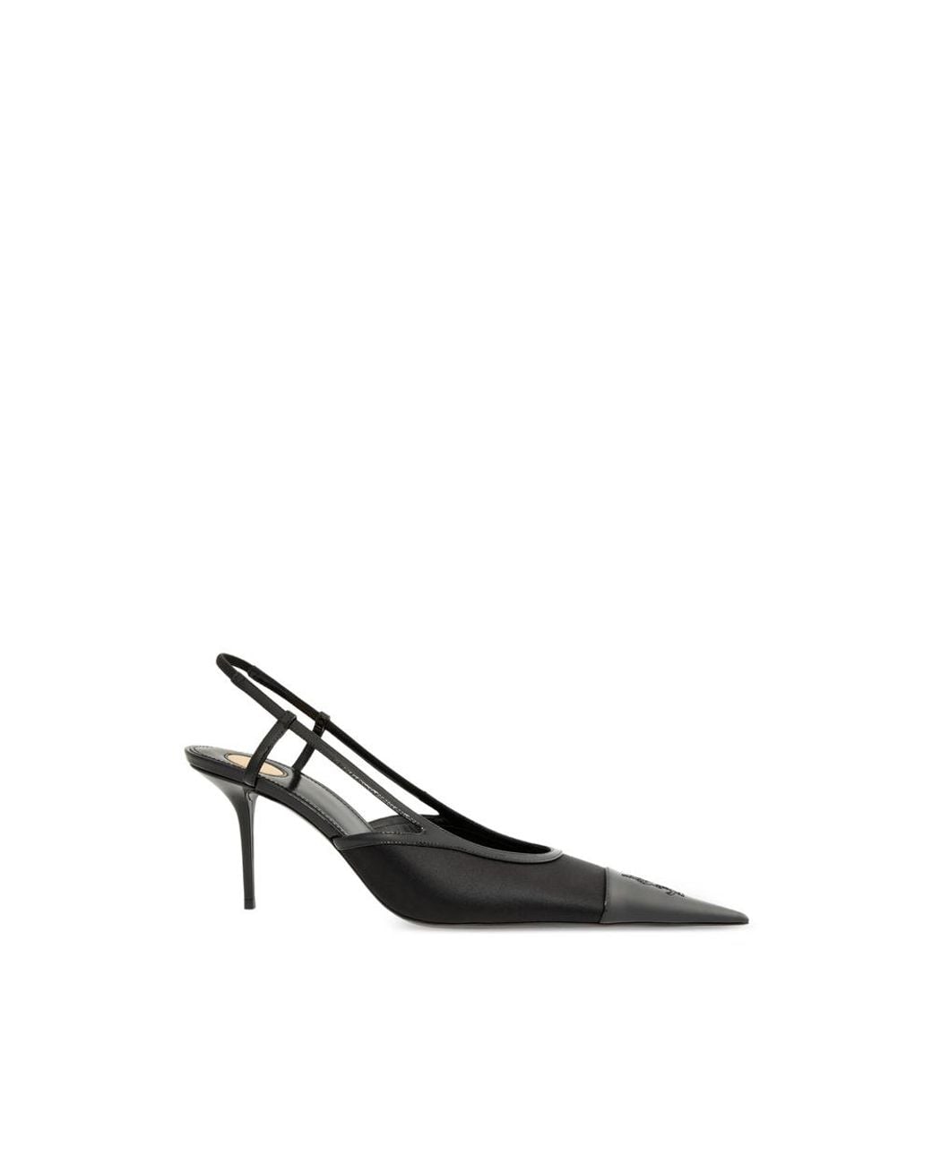 Saint Laurent Black Renee Slingback Pumps