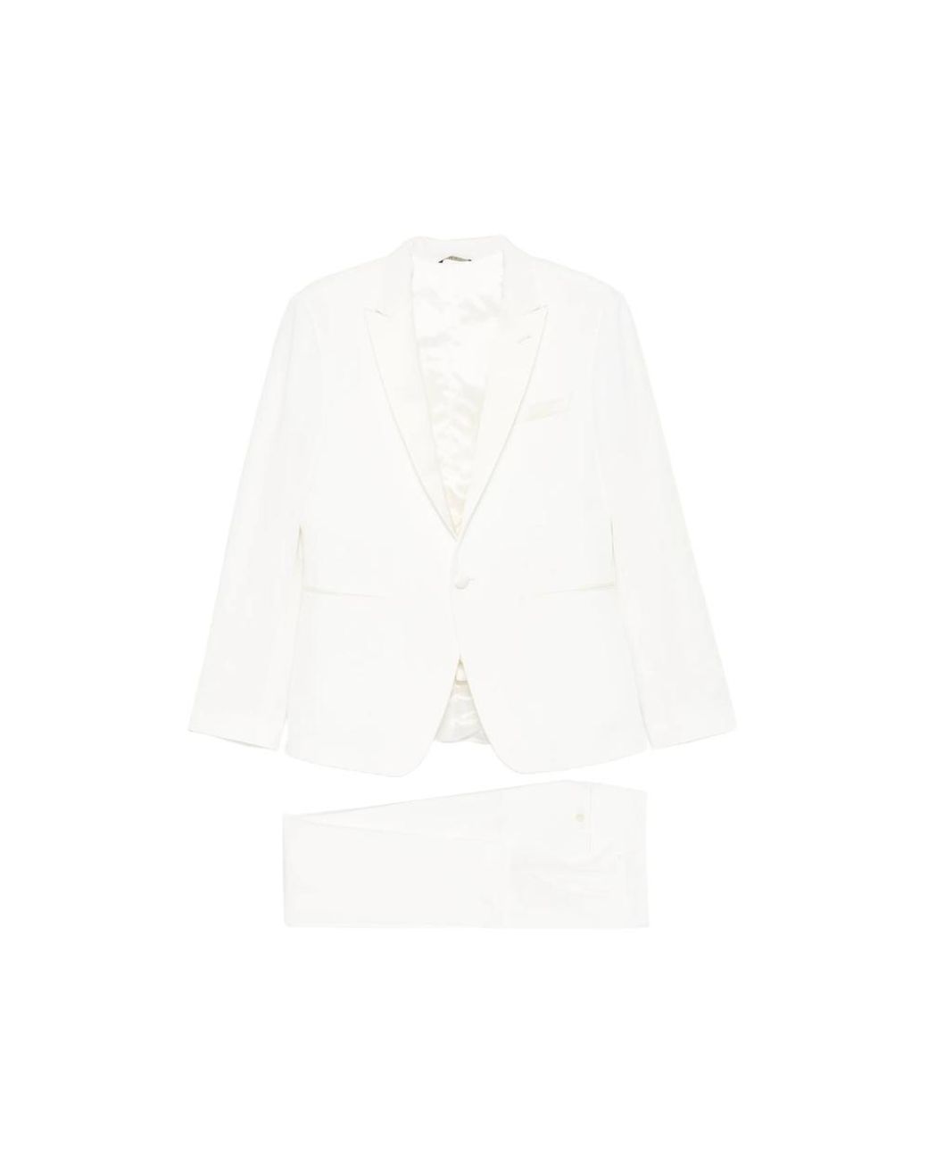 Reveres 1949 White Single-Breasted Suit for men