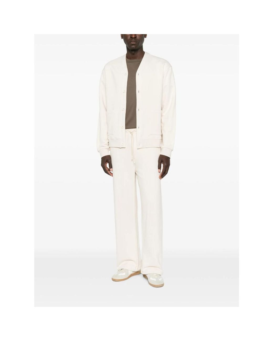 Woc White Cajamarca Drawstring Track Pants for men