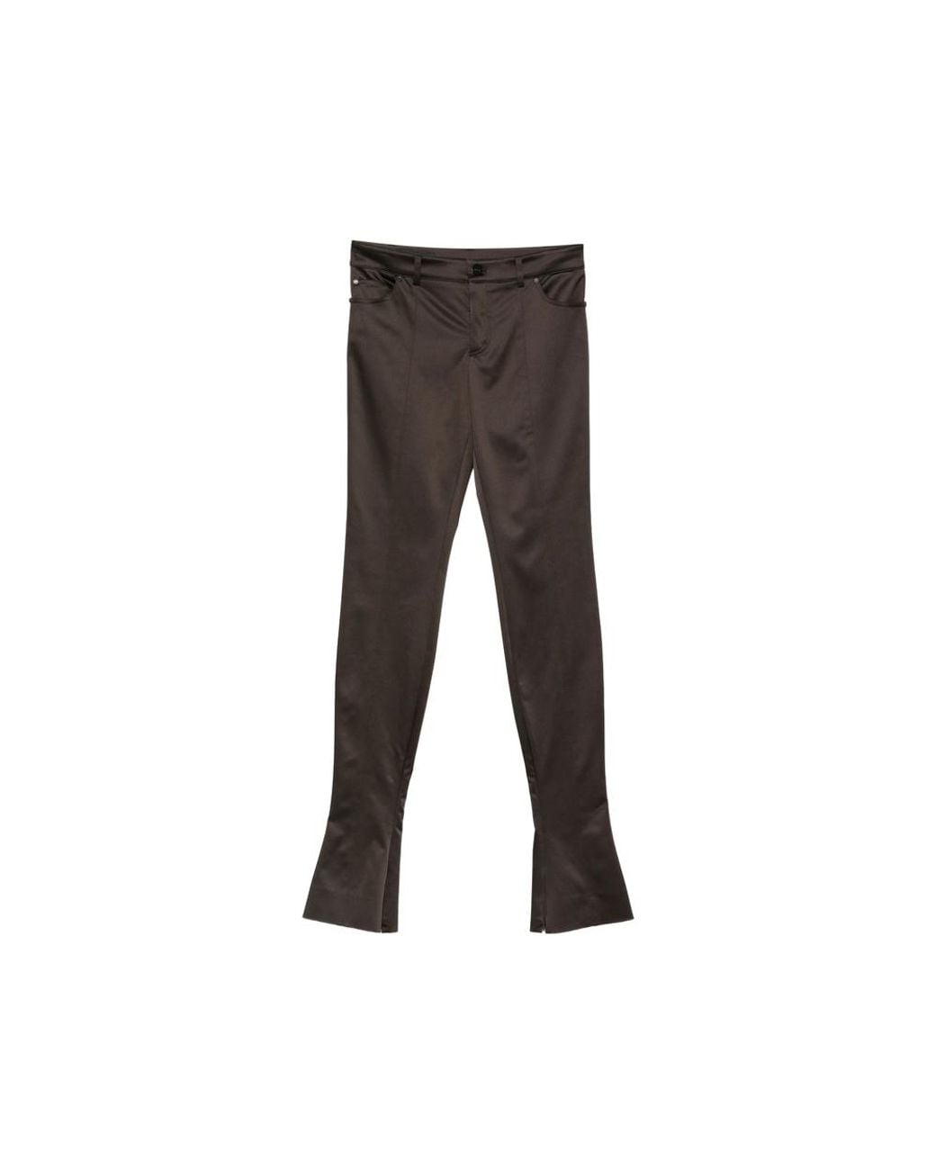 Gucci Black Split-Hem Belt-Loop Trousers