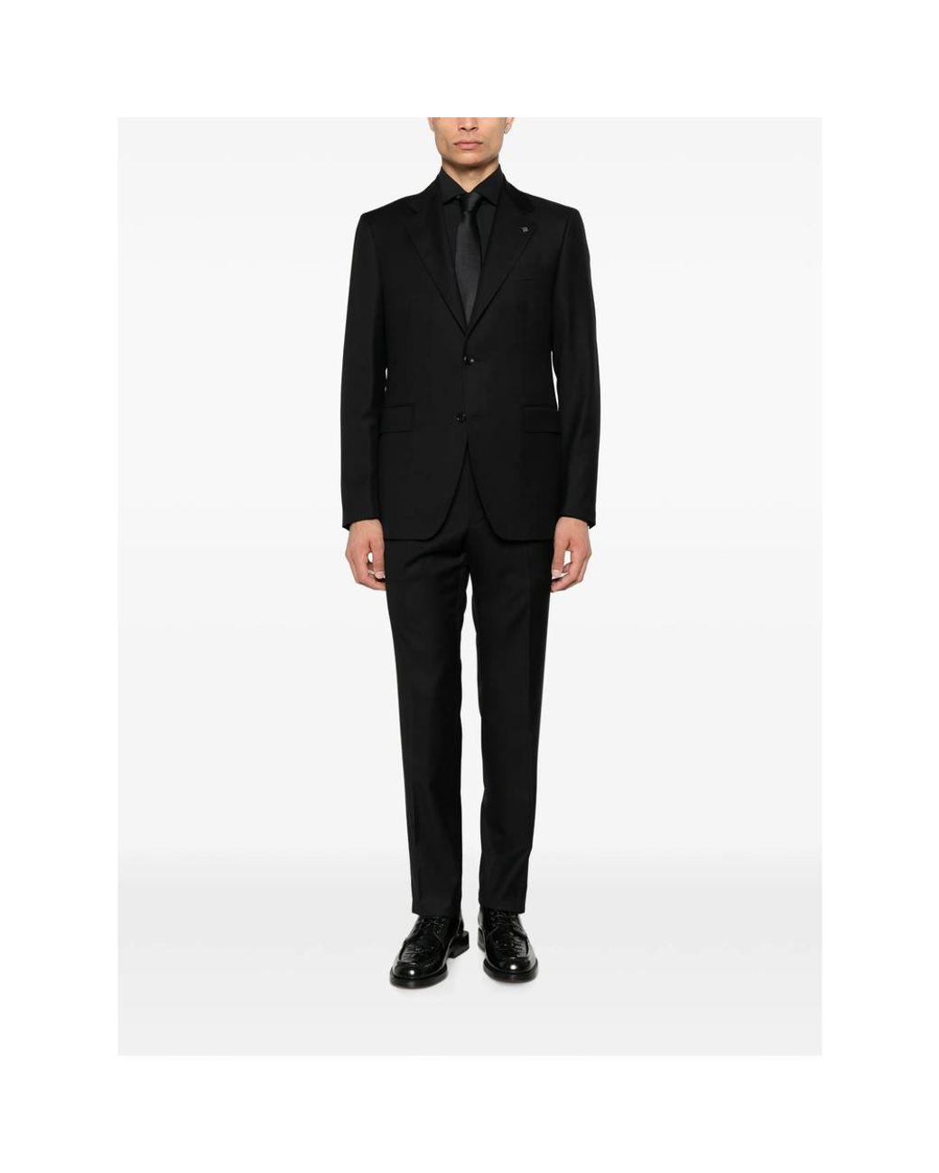 Barba Napoli Black Long-Sleeve Button-Up Shirt for men