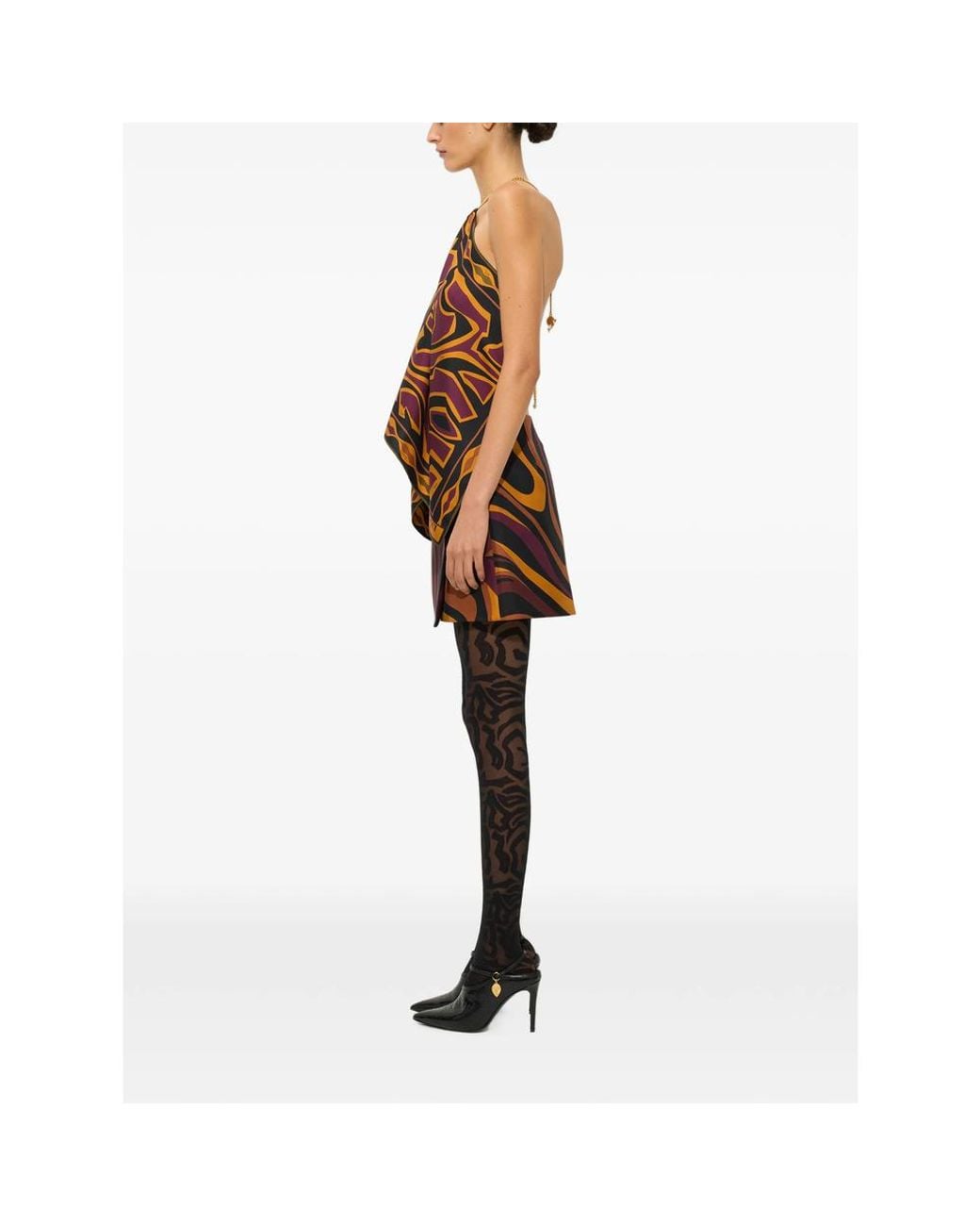 Emilio Pucci Brown Labirinto Print Chain Top