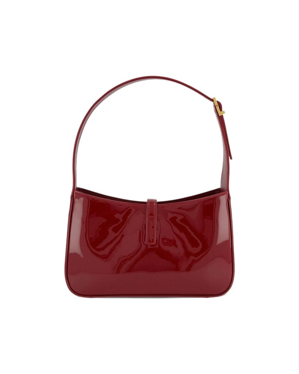 Saint Laurent Red Le 5 À 7 Patent-Leather Shoulder Bag