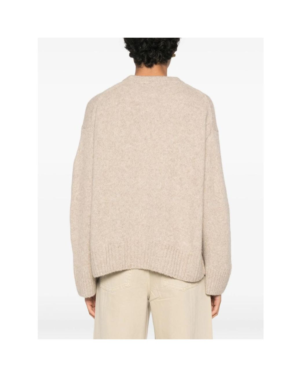 JC Sophie Natural Perfect Crew-Neck Knitted Sweater