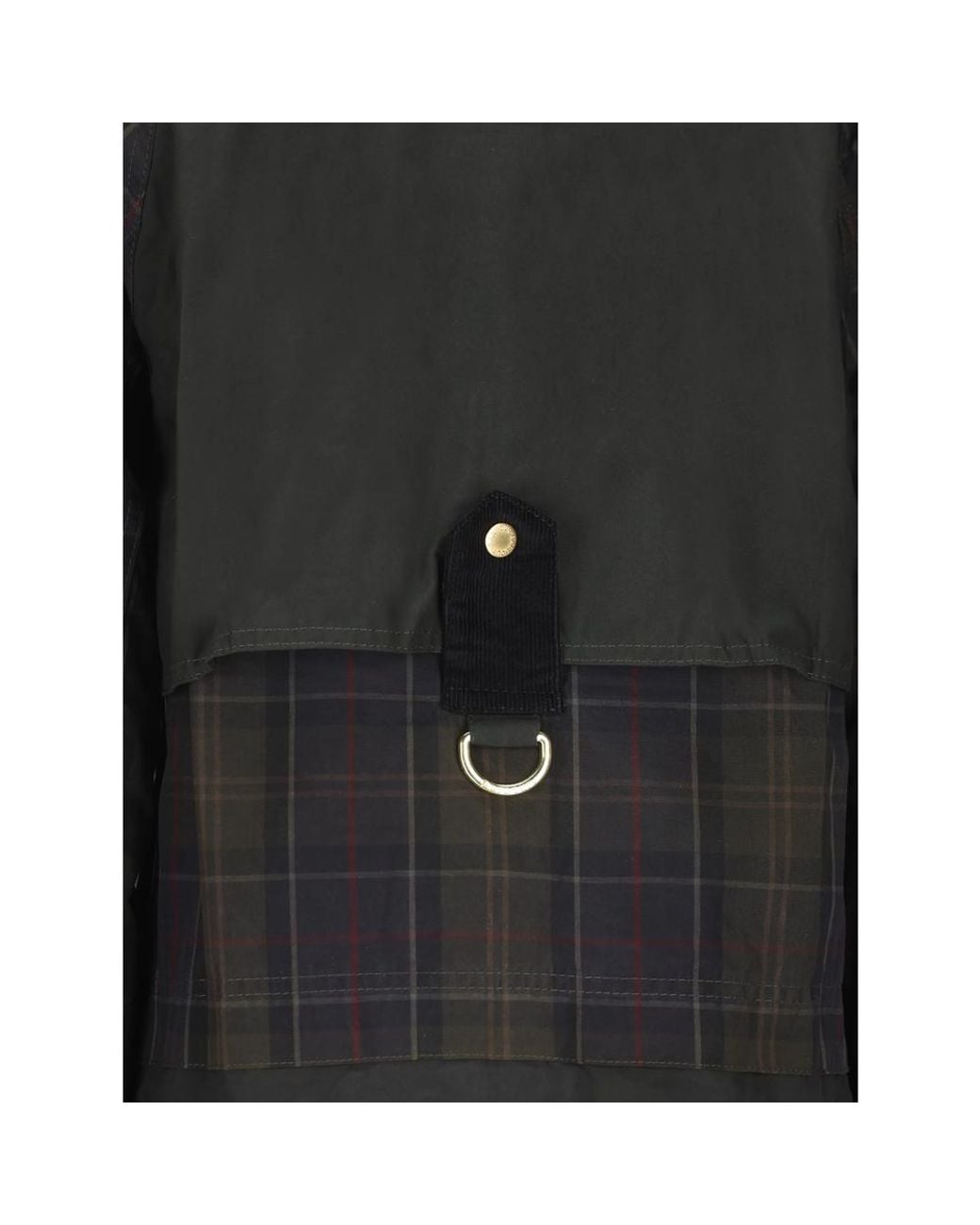 Barbour Black Truro Tartan-Print Corduroy-Collar Jacket
