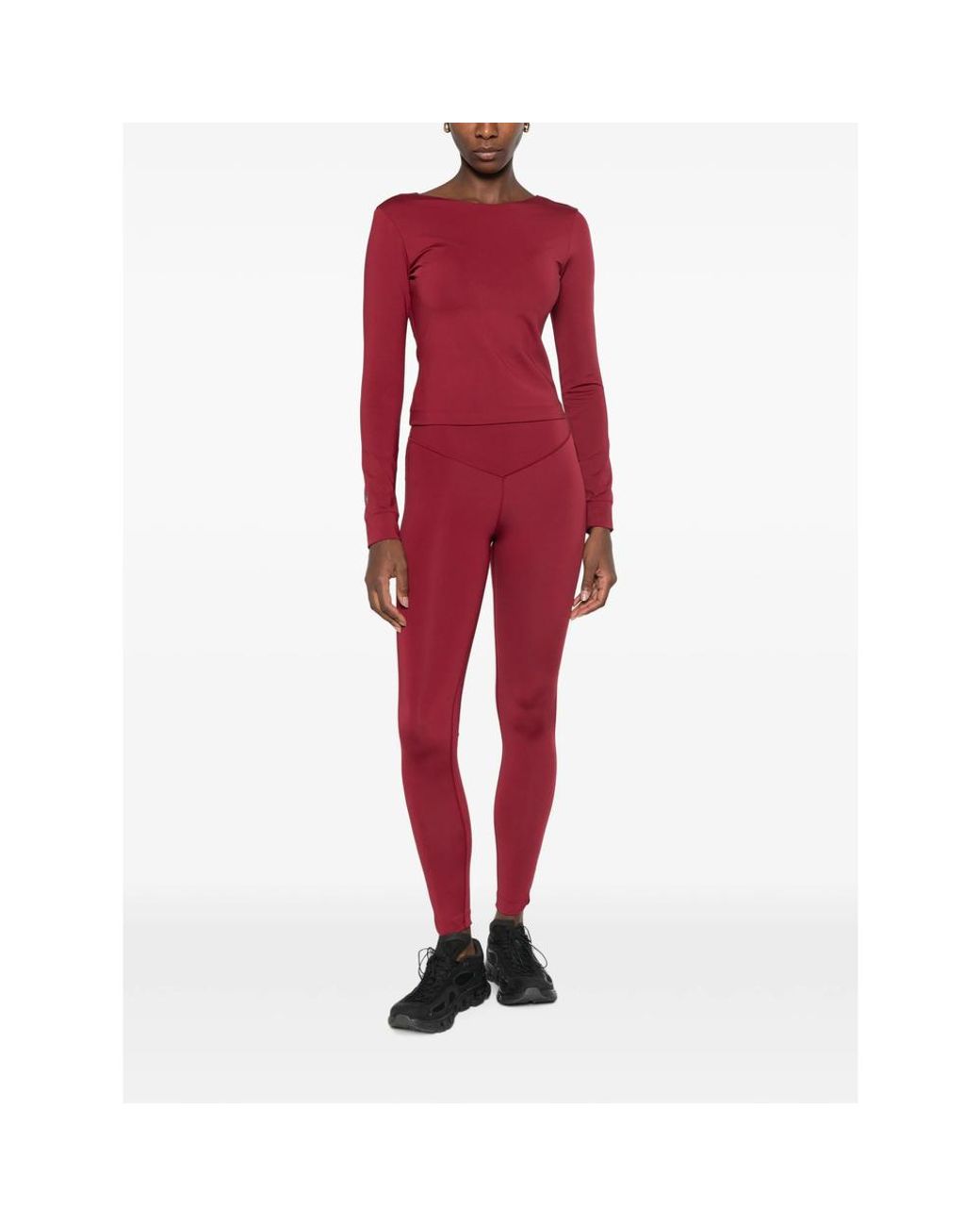 MACRON Red Scoop-Back Performance Top
