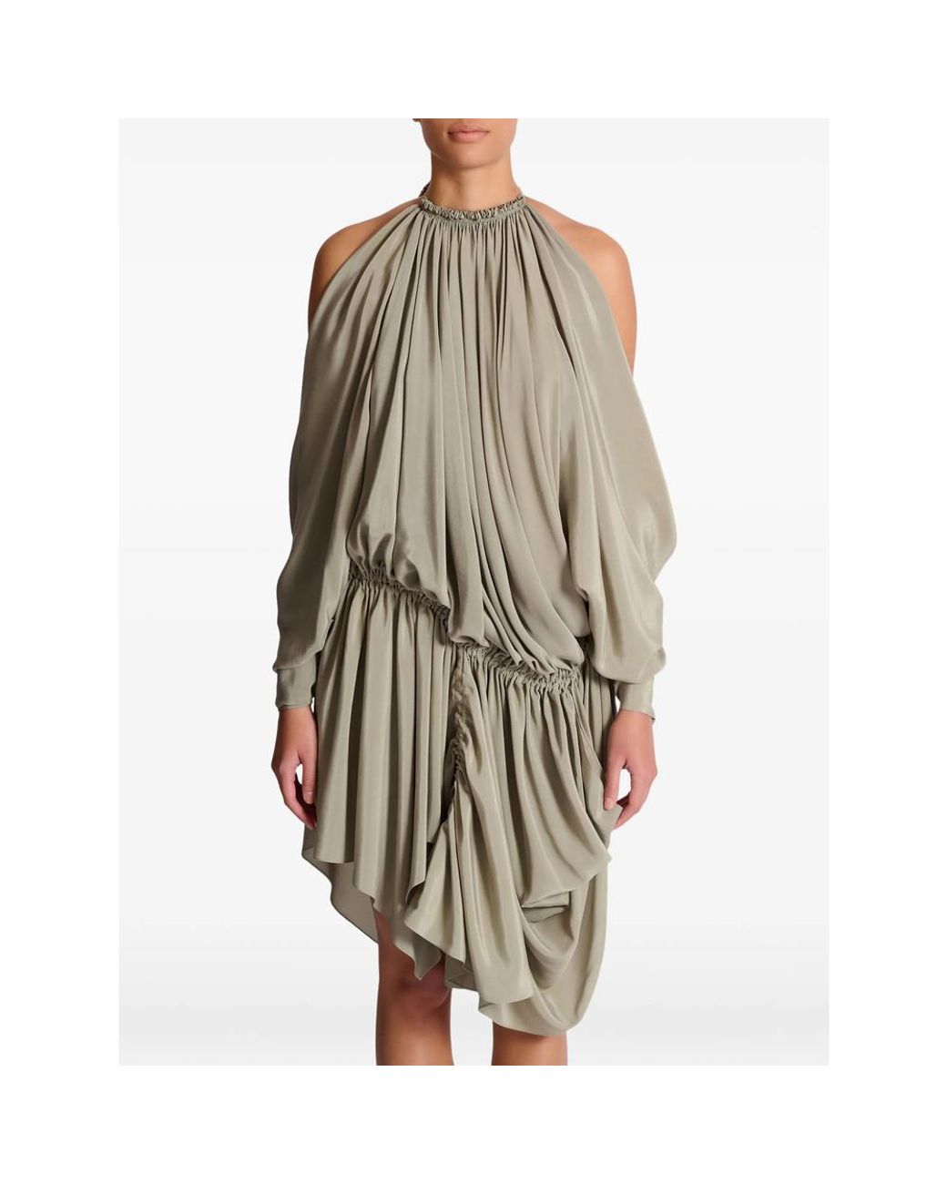 Balmain Green Short Dresses