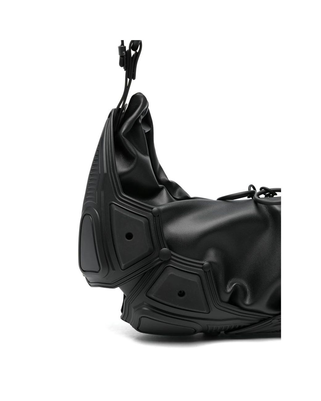 Innerraum Black Small Object 02 Panelled Shoulder Bag for men