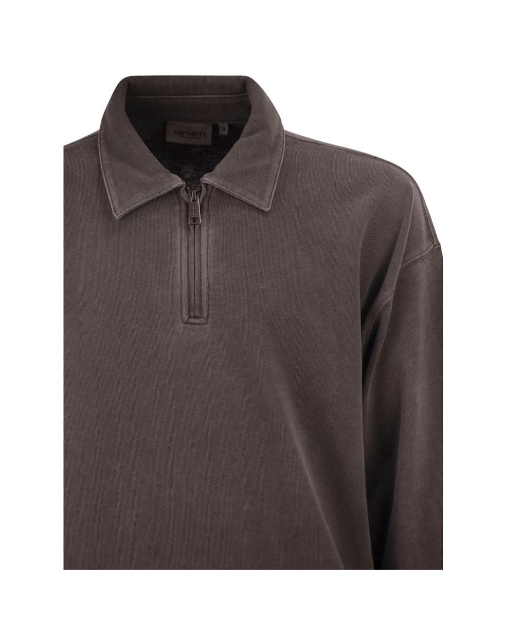 Carhartt Gray Harper Faded Half-Zip Sweater for men