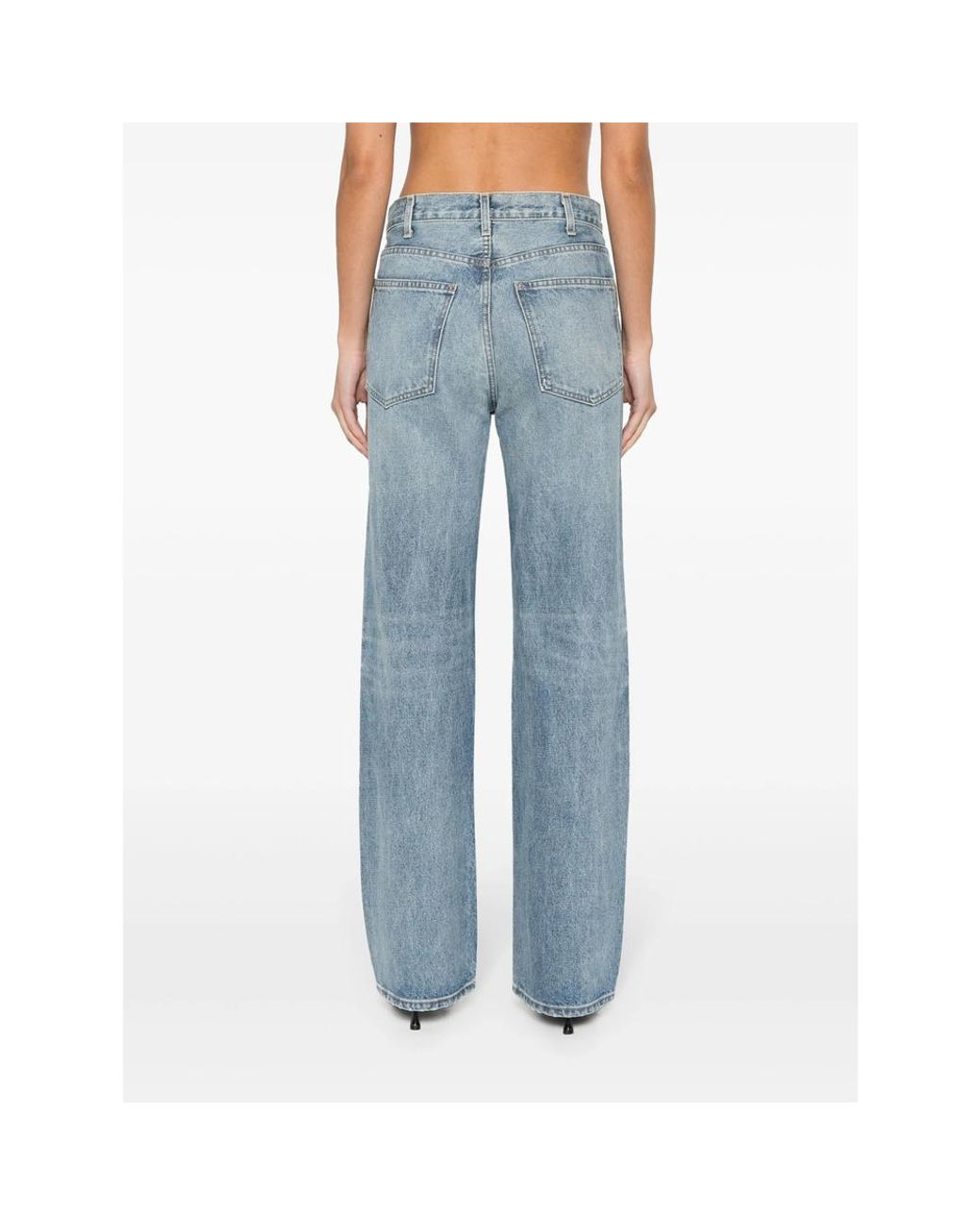 Nili Lotan Blue Mitchell Straight-Leg Jeans