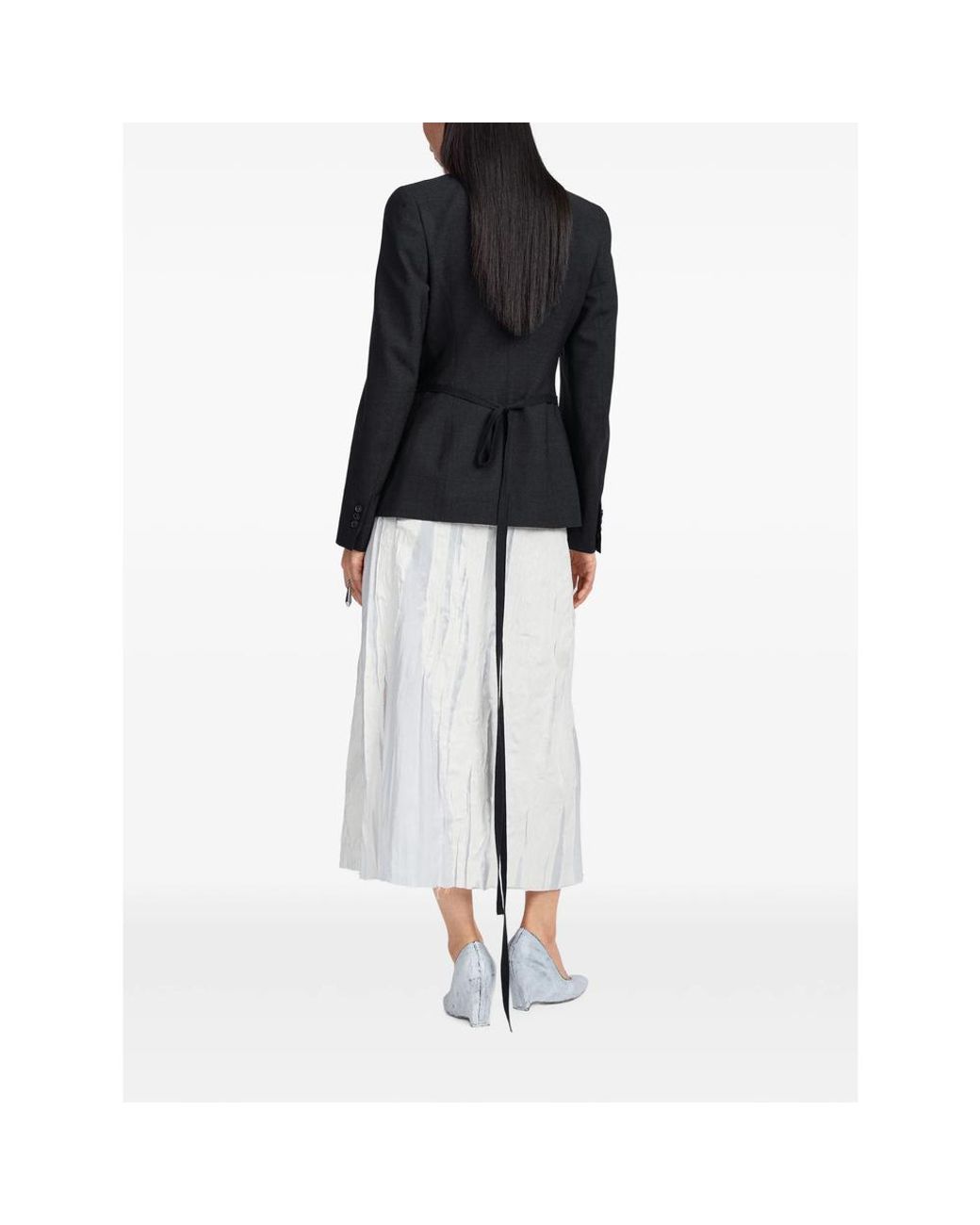 Maison Margiela Black Wrap Belt Blazer