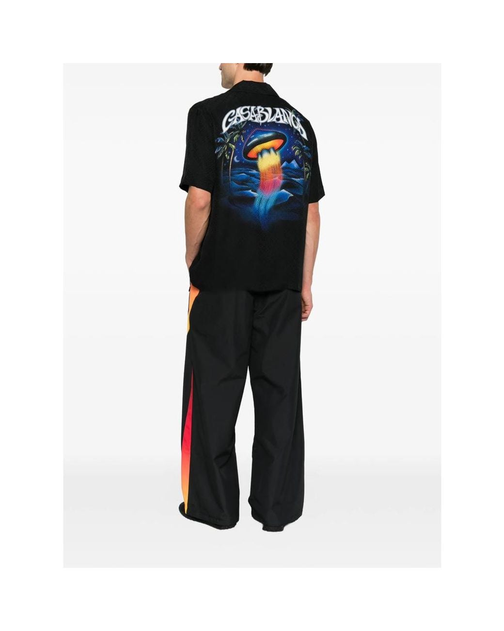 Casablanca Black Logo-Print Shirt for men