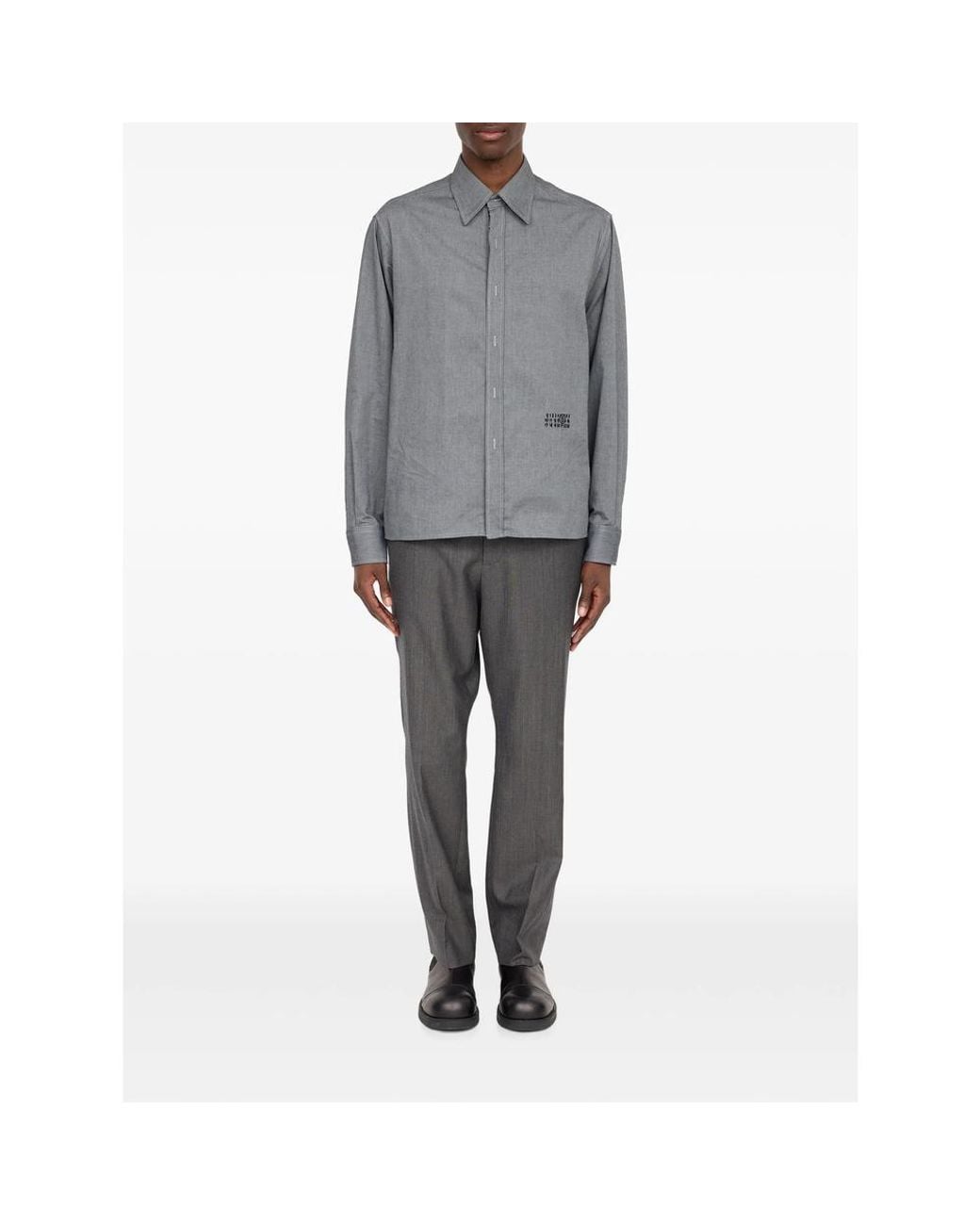 MM6 by Maison Margiela Gray Zip-Up Cotton Jacket for men
