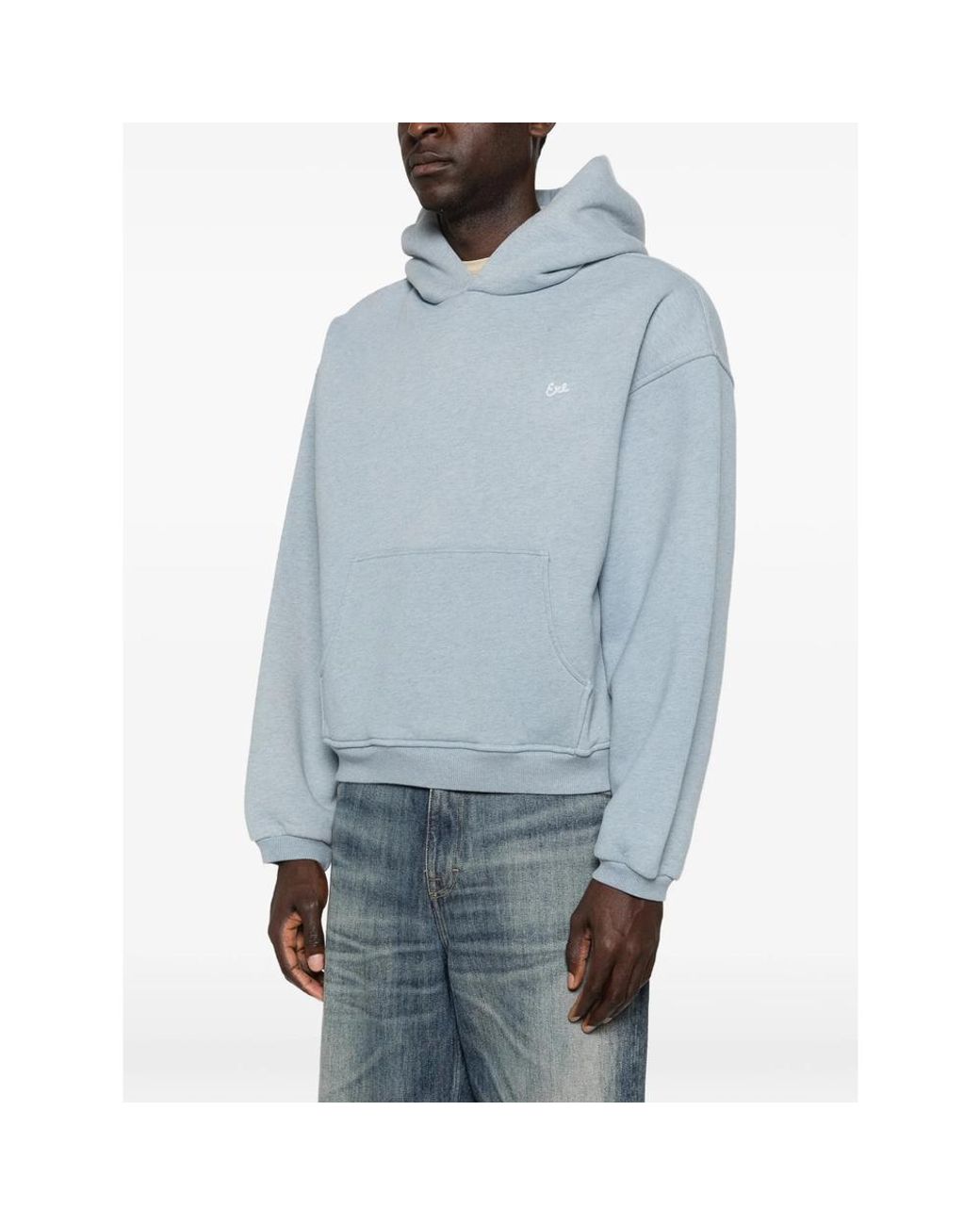 ERL Blue Heathered Hoodie for men