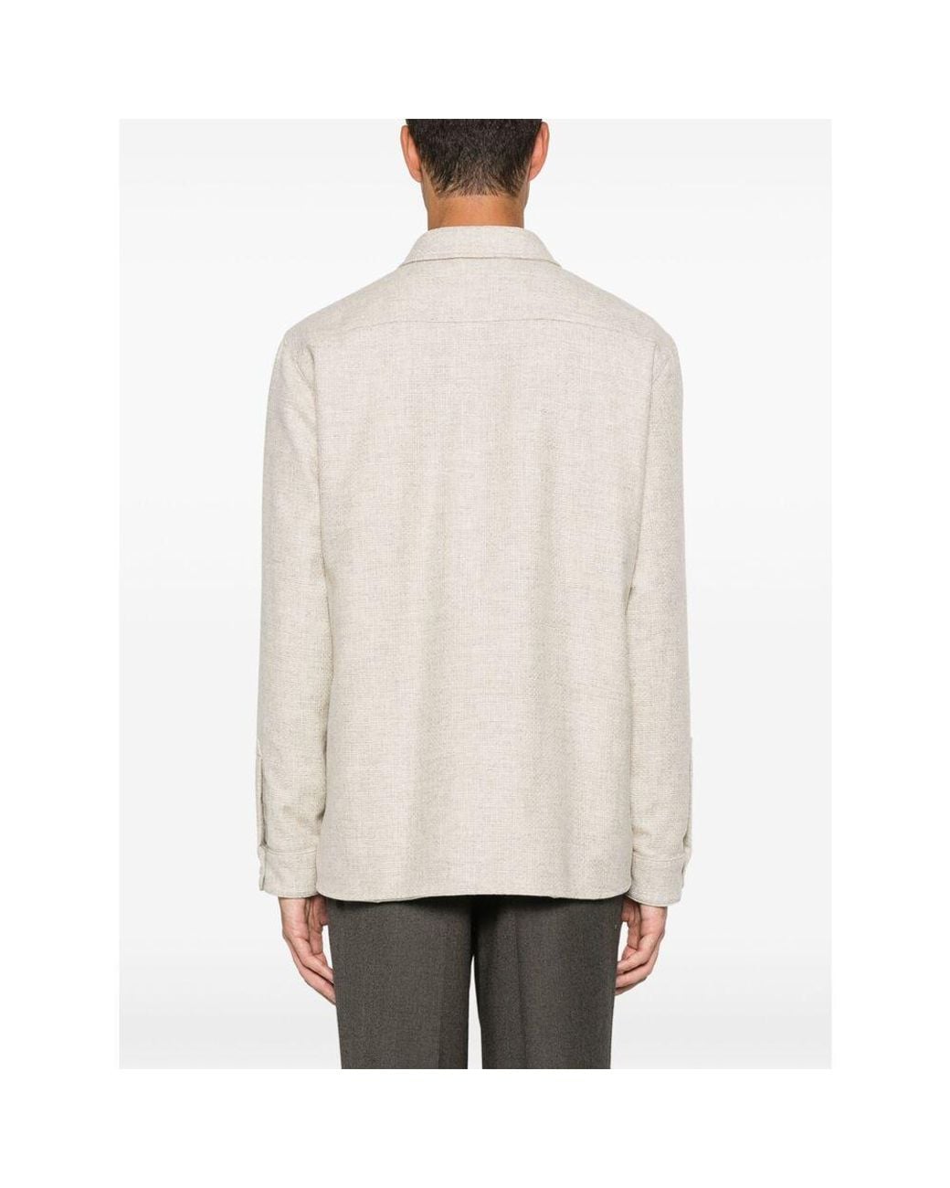 Eraldo White Padded Shirt for men